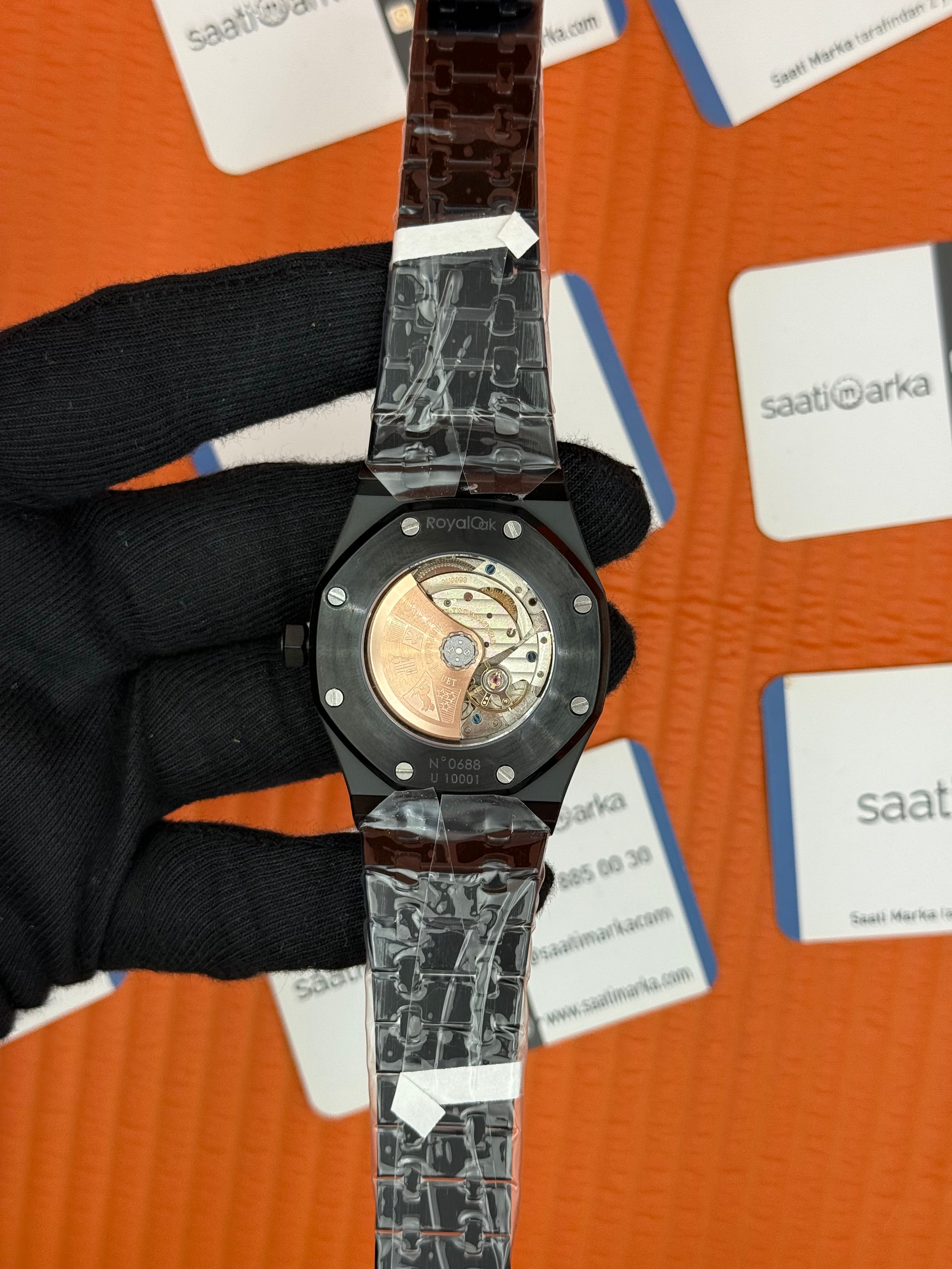 AUDEMARS PİGUET ROYAL OAK FULL BLACK AUTOMATİC MEKANİZMA