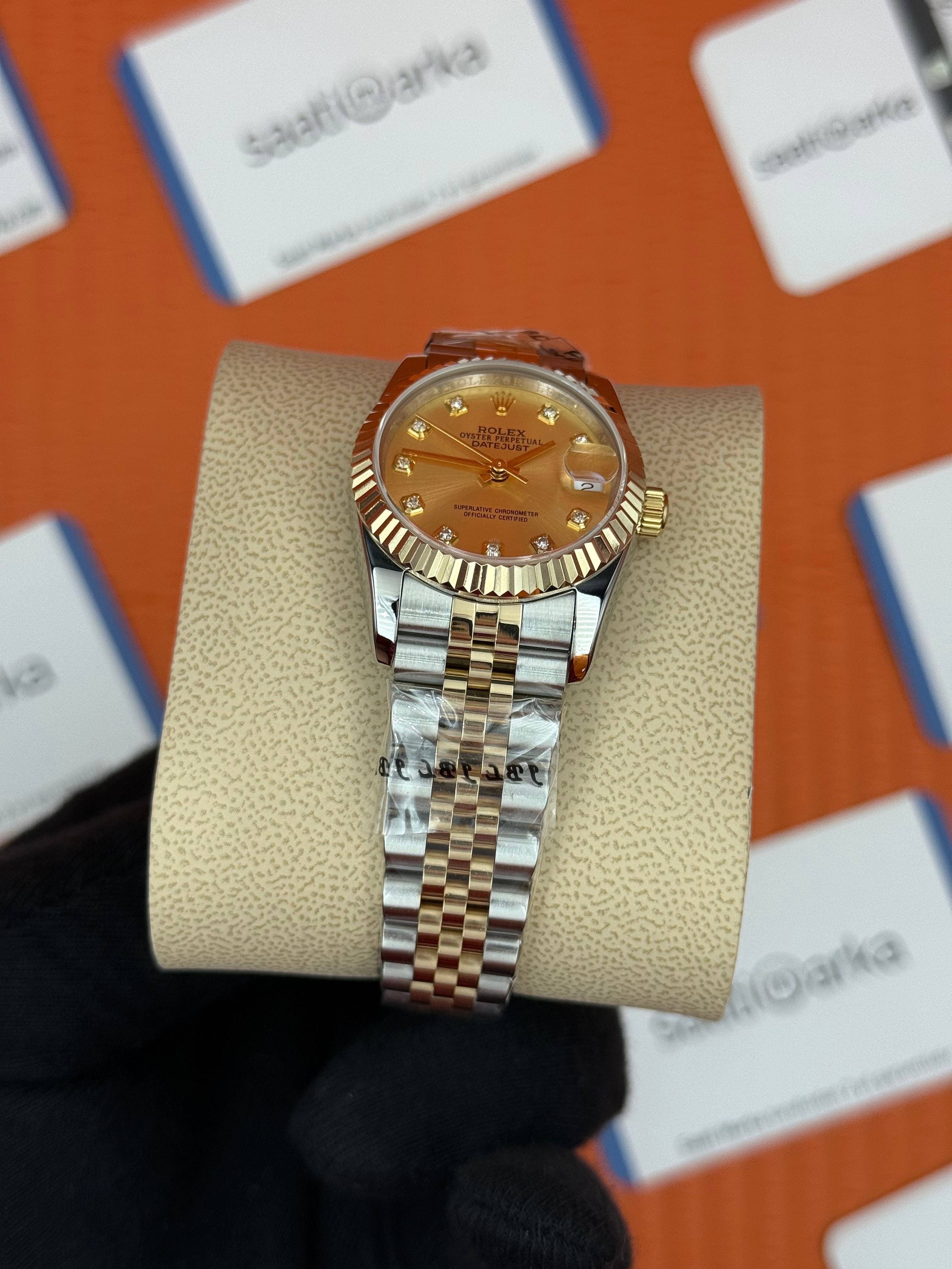 ROELX datejust 31mm şampanya kadran gold silver jubilee kordon