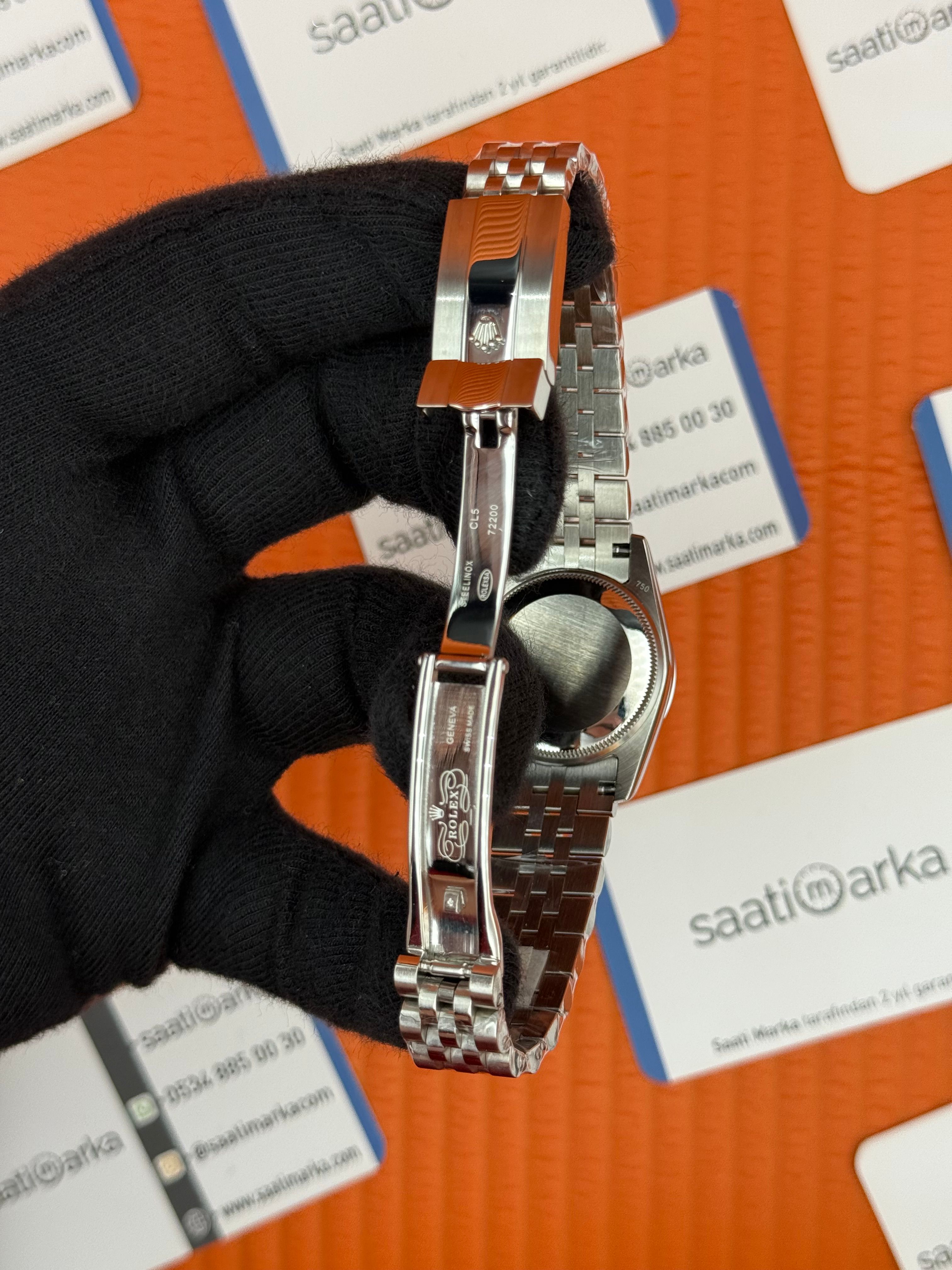 ROLEX datejust 31mm mavi kadran silver jubilee kordon