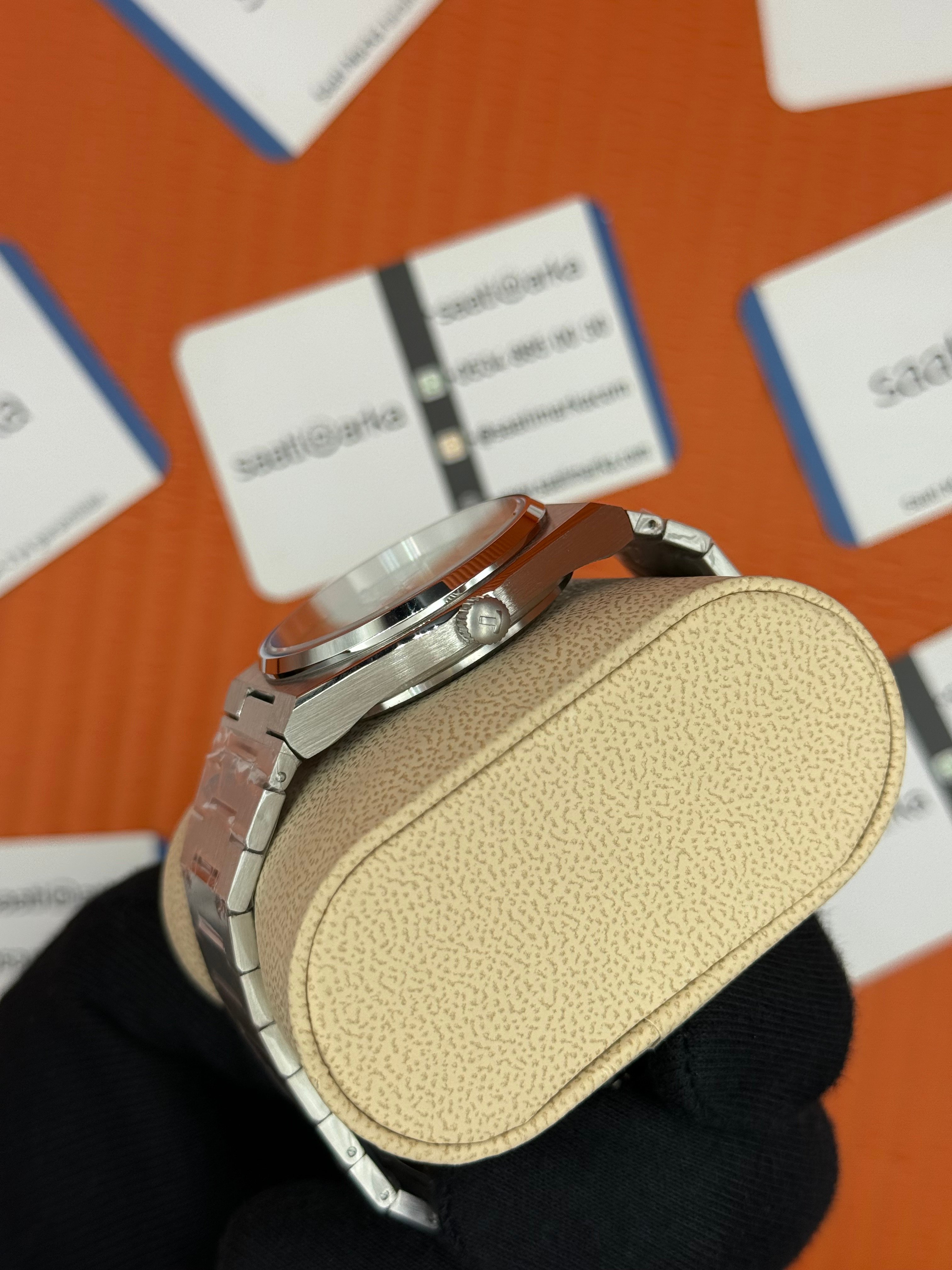 TISSOT PRX 40MM tıffany kadran silver kasa kordon erkek kol saati