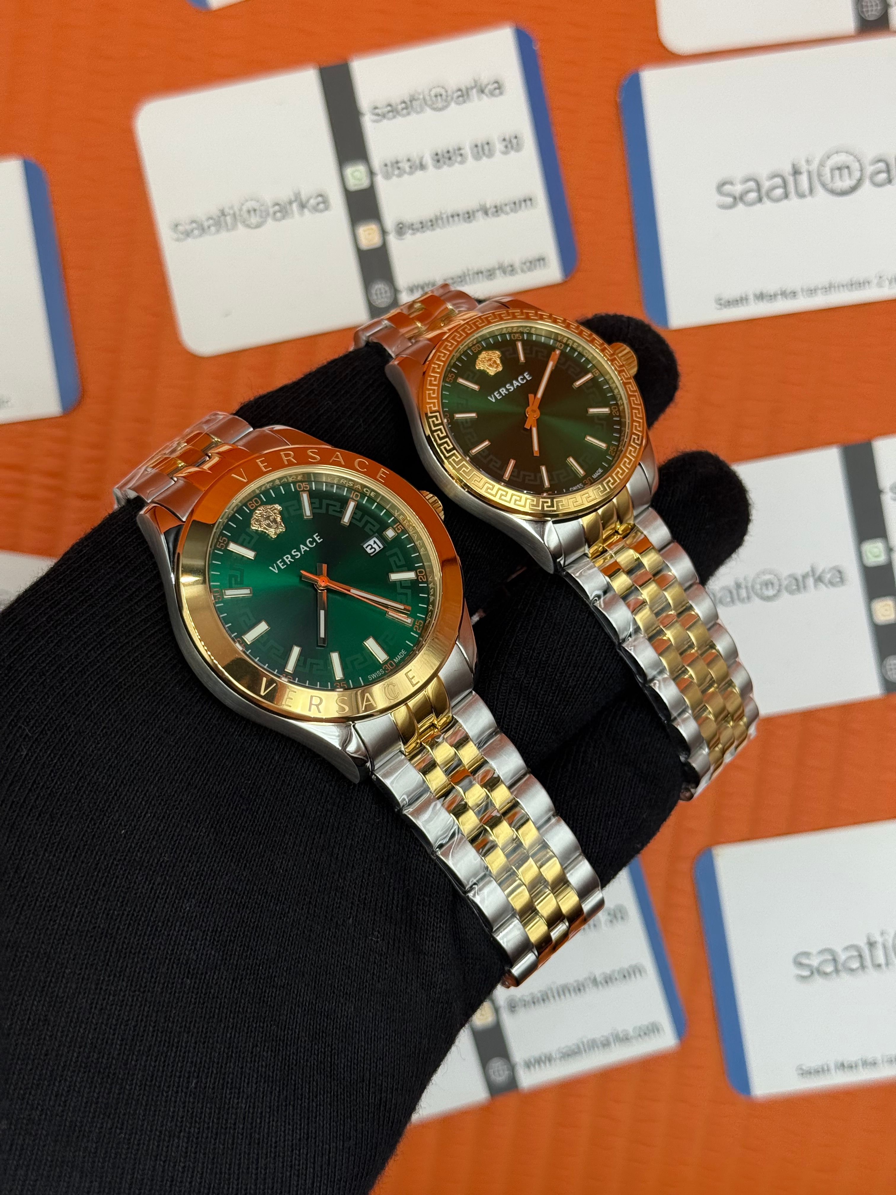 VERSACE çift kombini kadın 36mm erkek 42mm