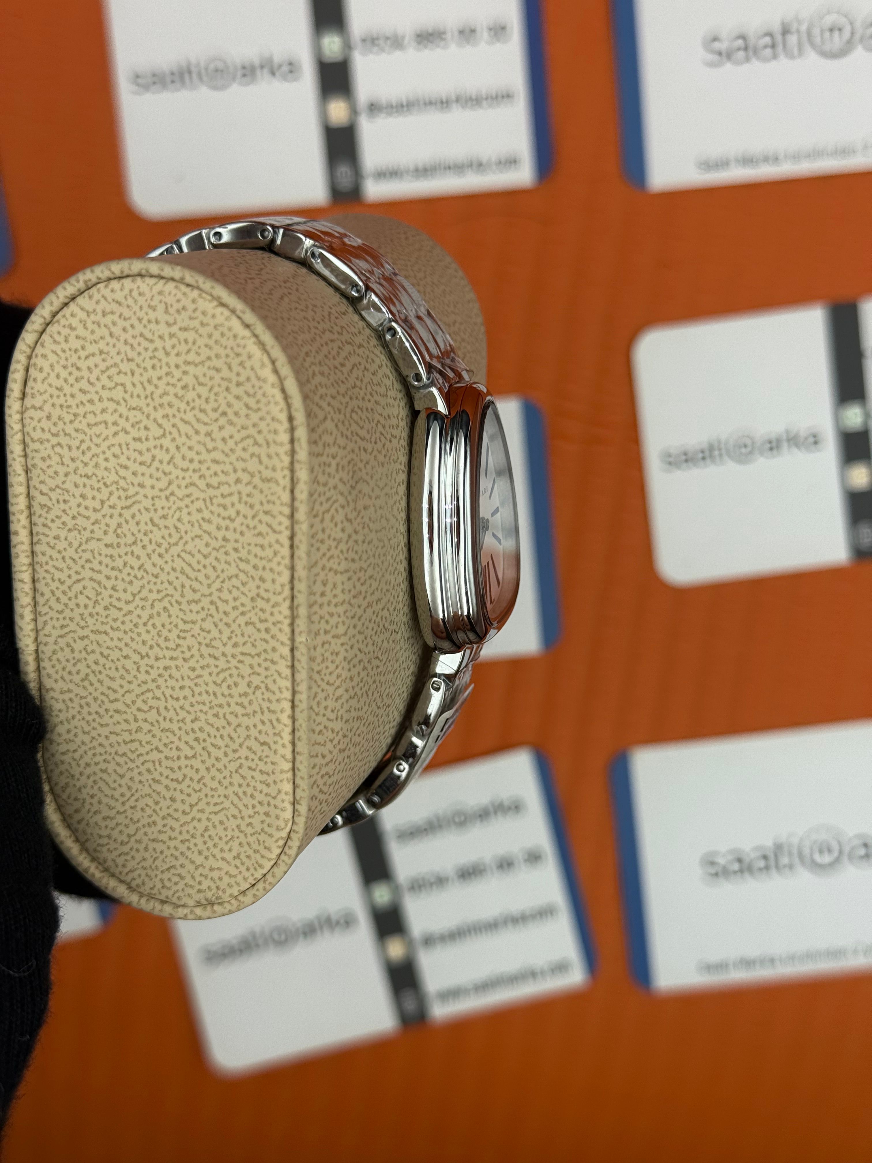 BVLGARİ serpenti seduttori beyaz kadran silver kasa kordon kadın kol saati