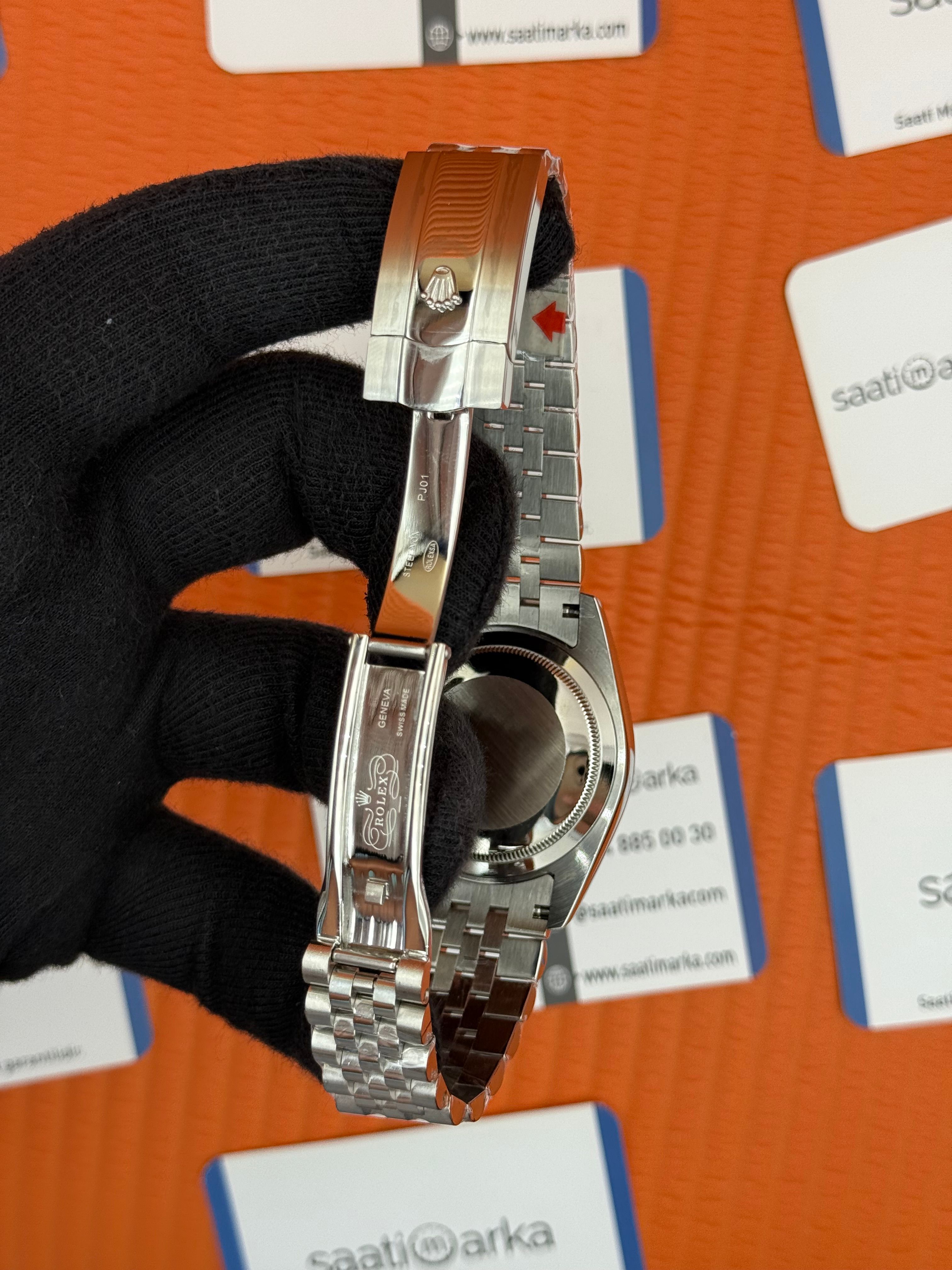ROLEX Datejust grey dial silver jubilee kordon