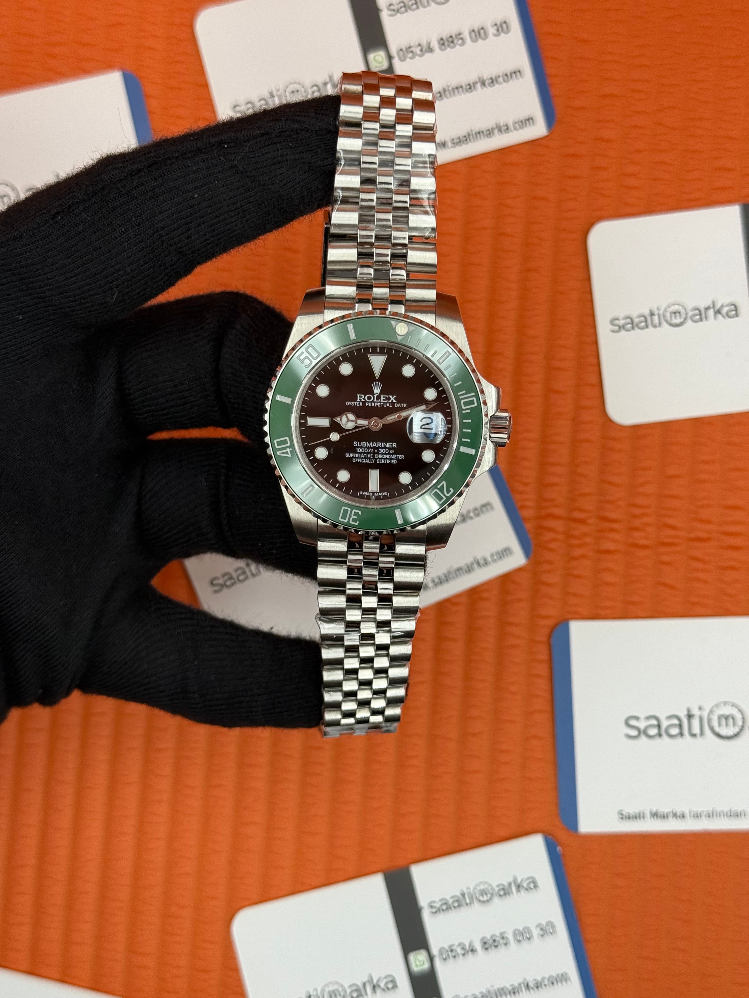 ROLEX Submariner starbucks jubilee silver kordon 
