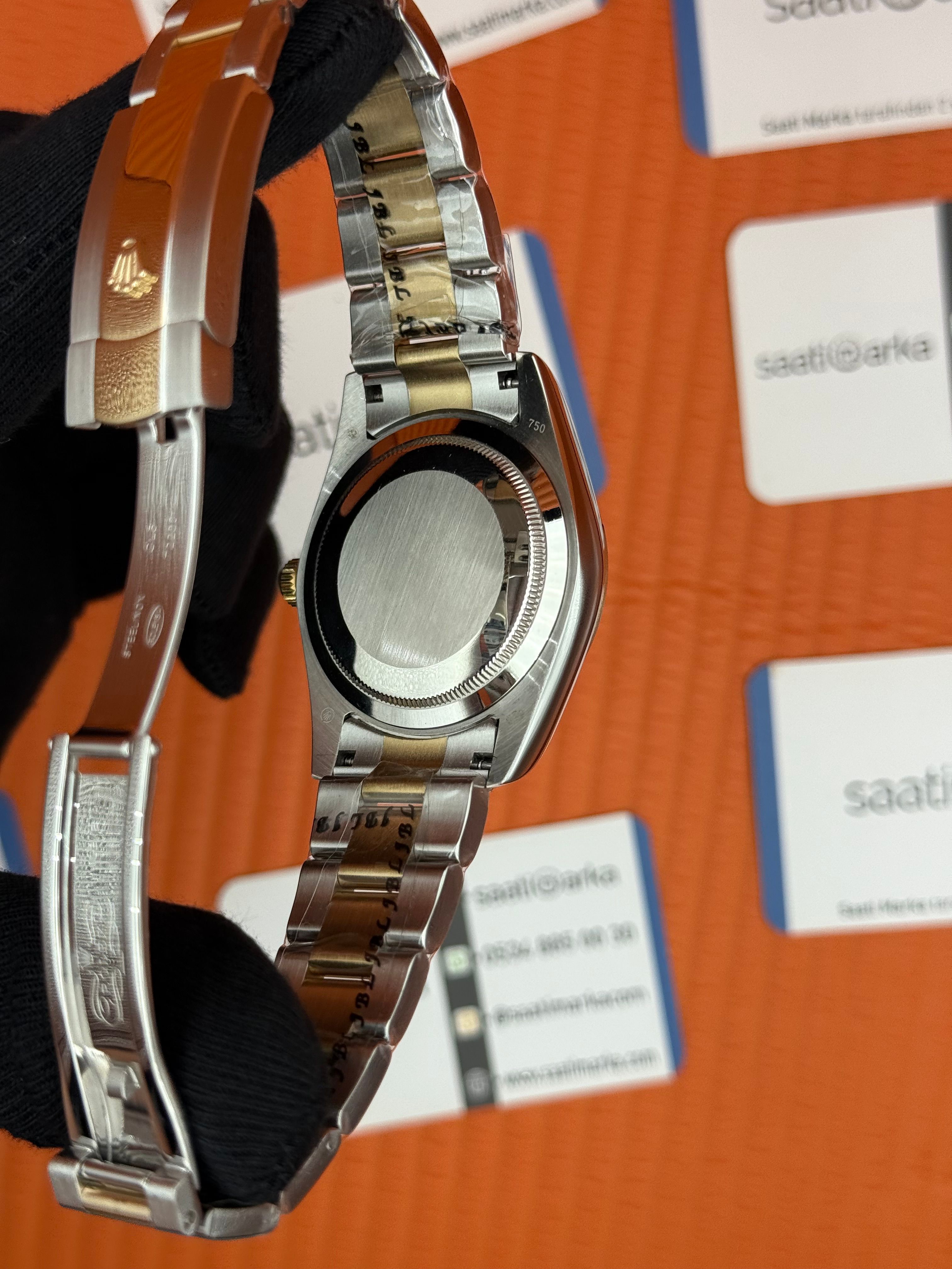 ROLEX Datejust gray dial gold silver kasa-kordon oyster