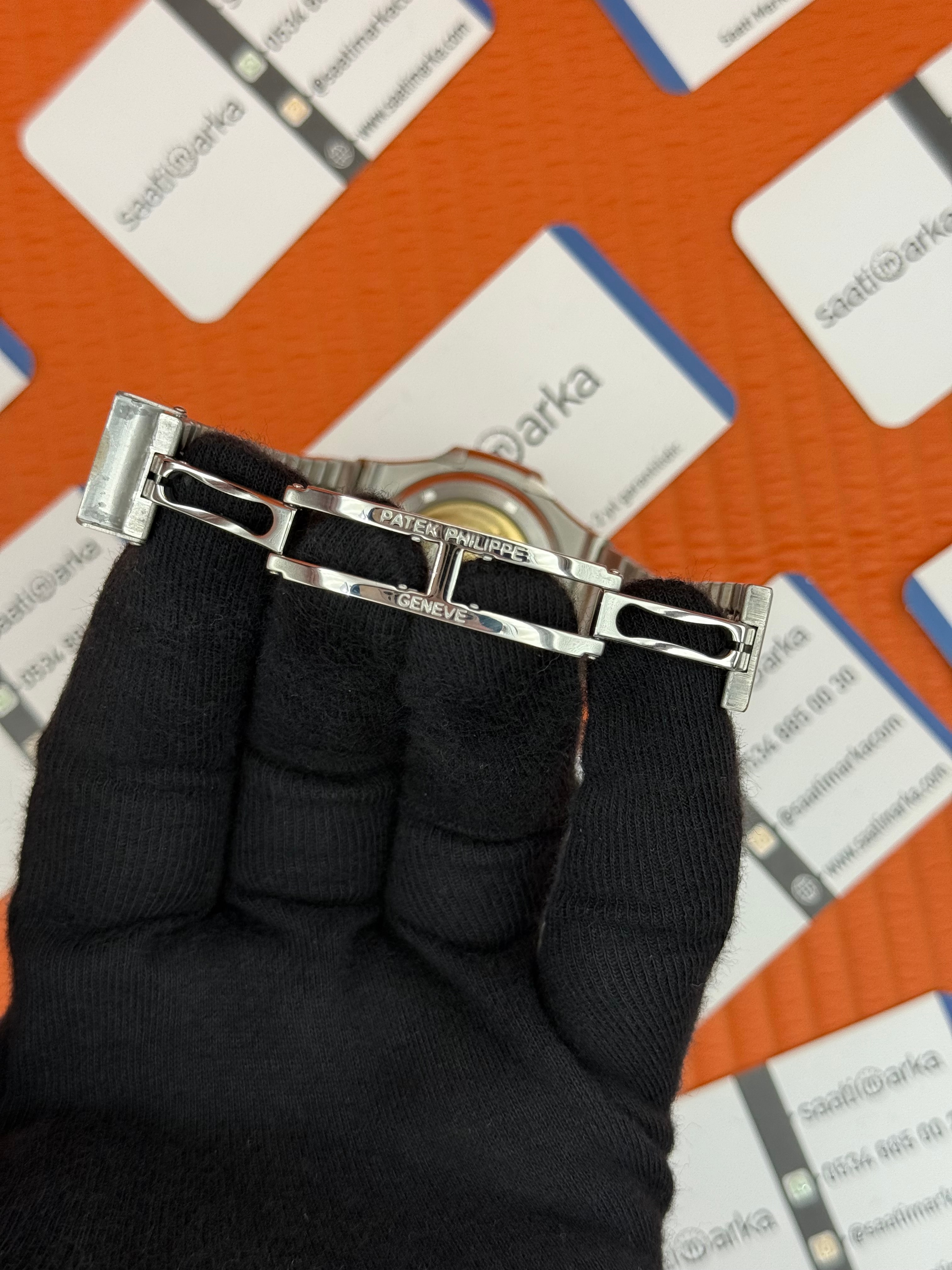 PATEK PHILIPPE BLACK DİLA SİLVER KASA-KORDON