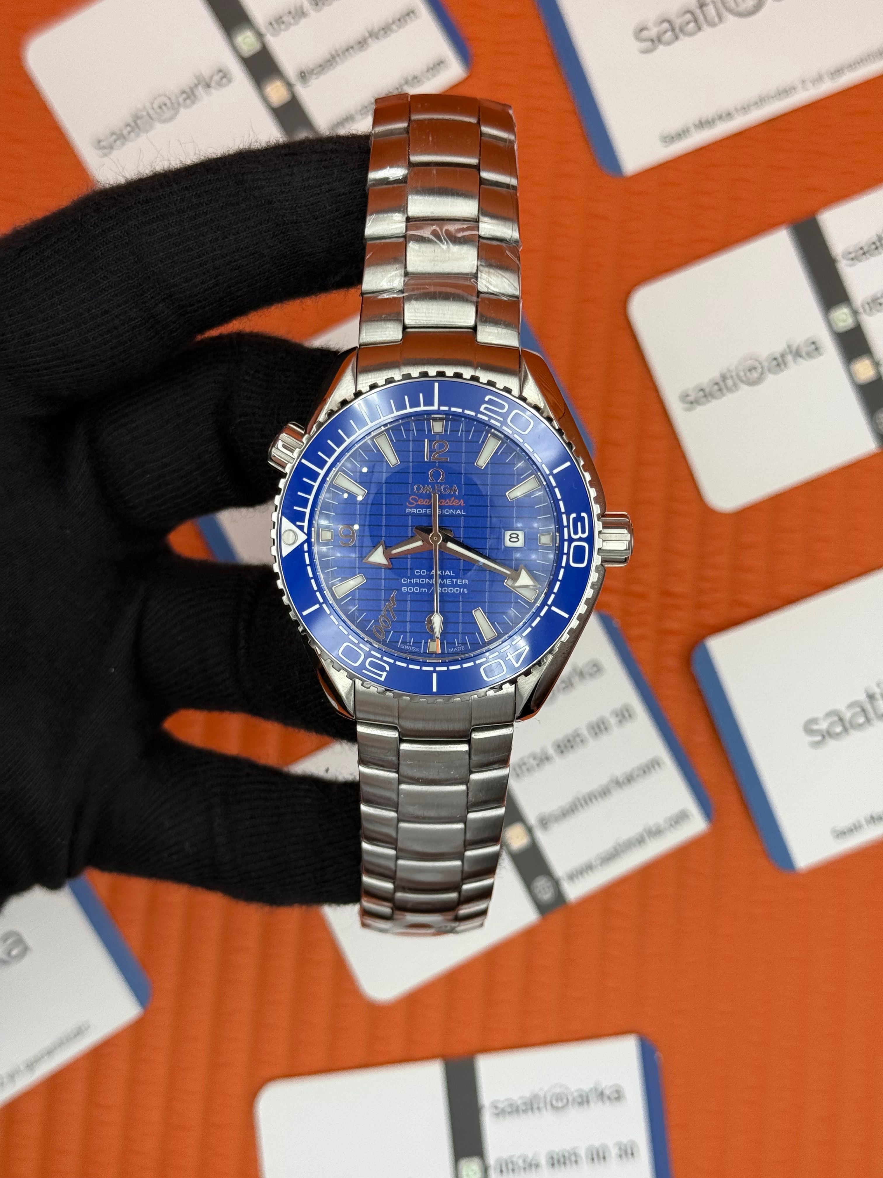 OMEGA SEMASTER CHRONOMETER 600M MAVİ KADRAN BEZEL SİLVER KASA KORDON 