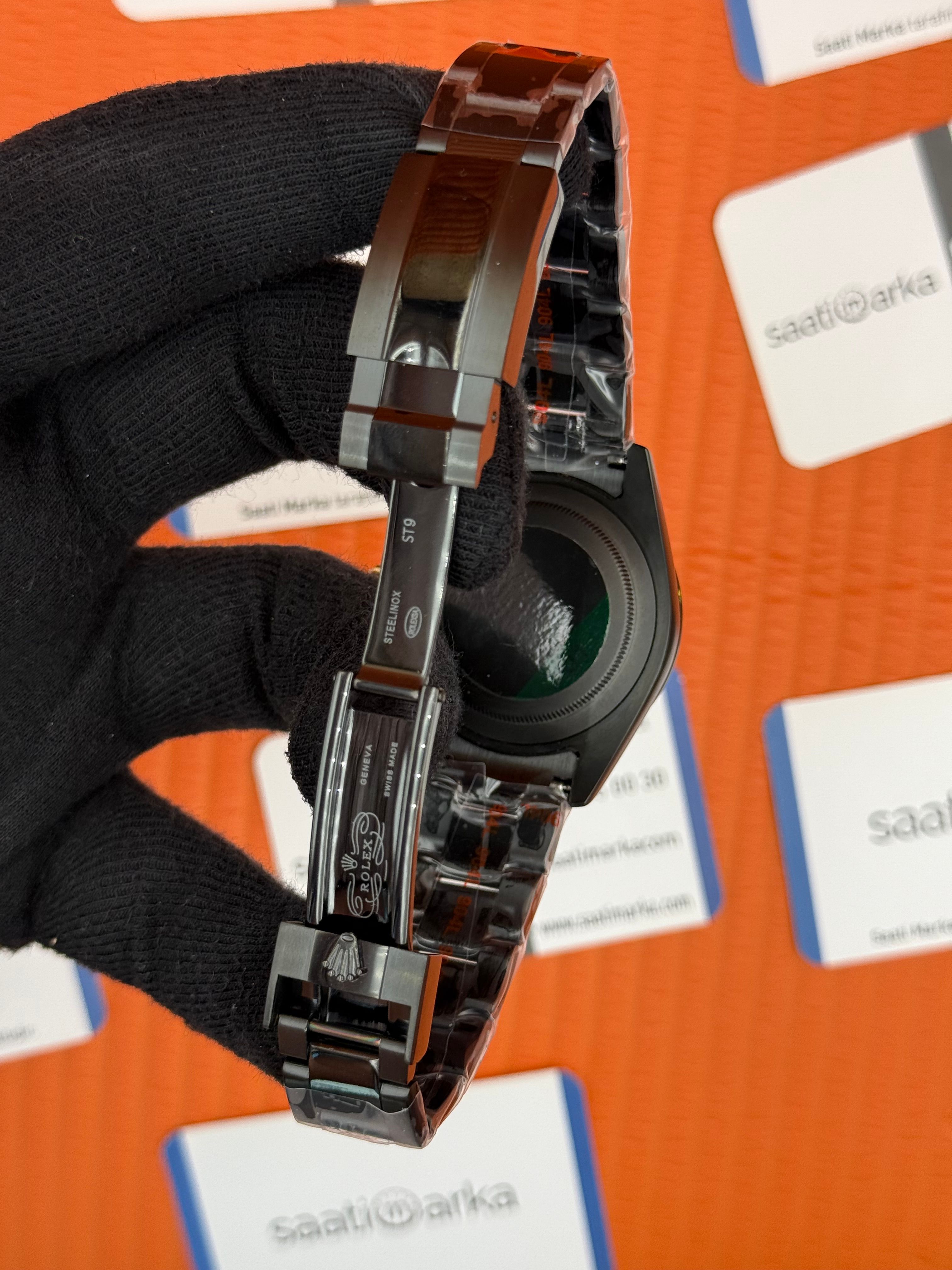 ROLEX Daytona colourful dial siyah kasa-kordon