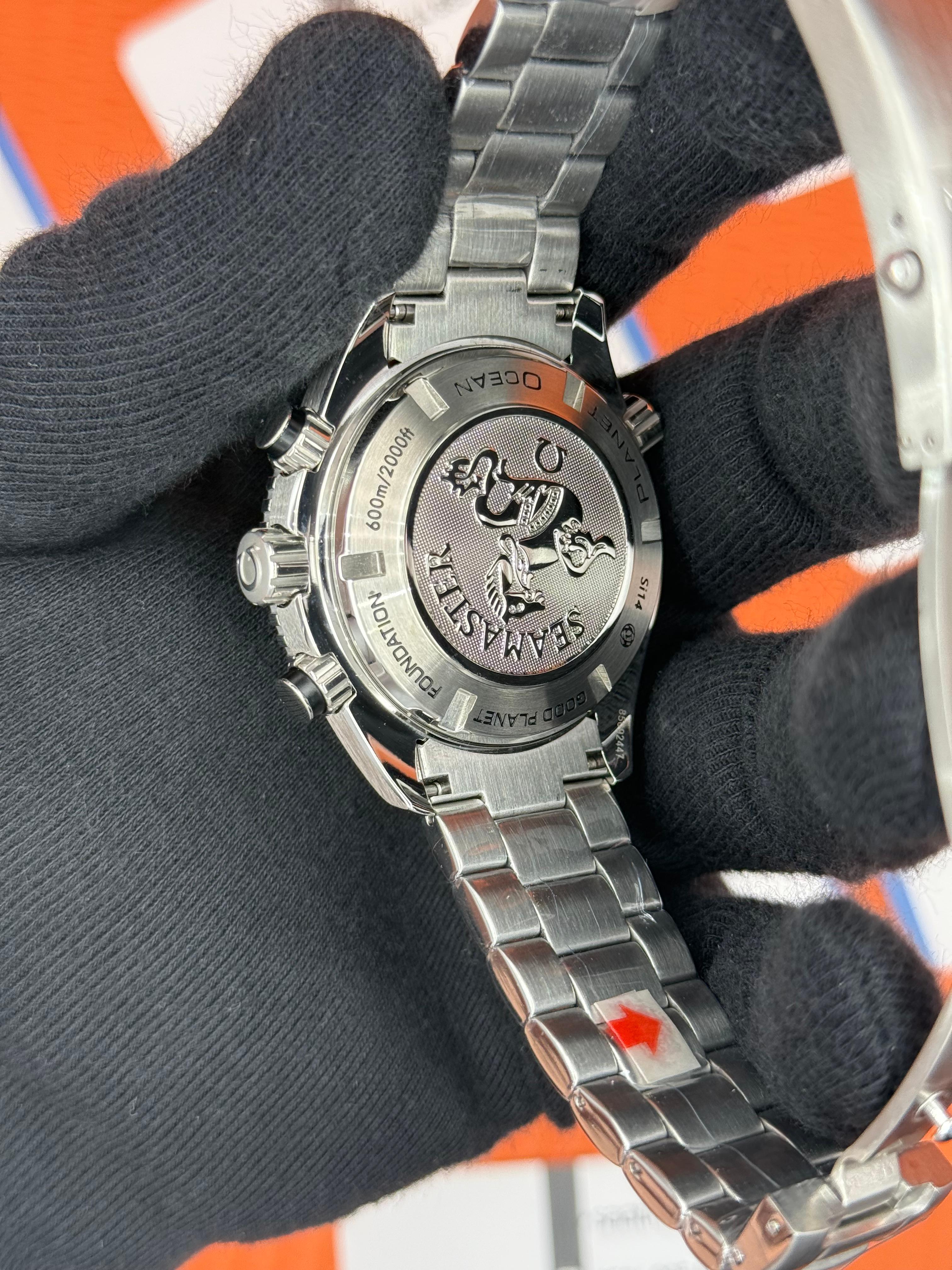 OMEGA SEAMSTER CHRONOMETER SİYAH TURUNCU BEZEL ÇELİK KASA KORDON 