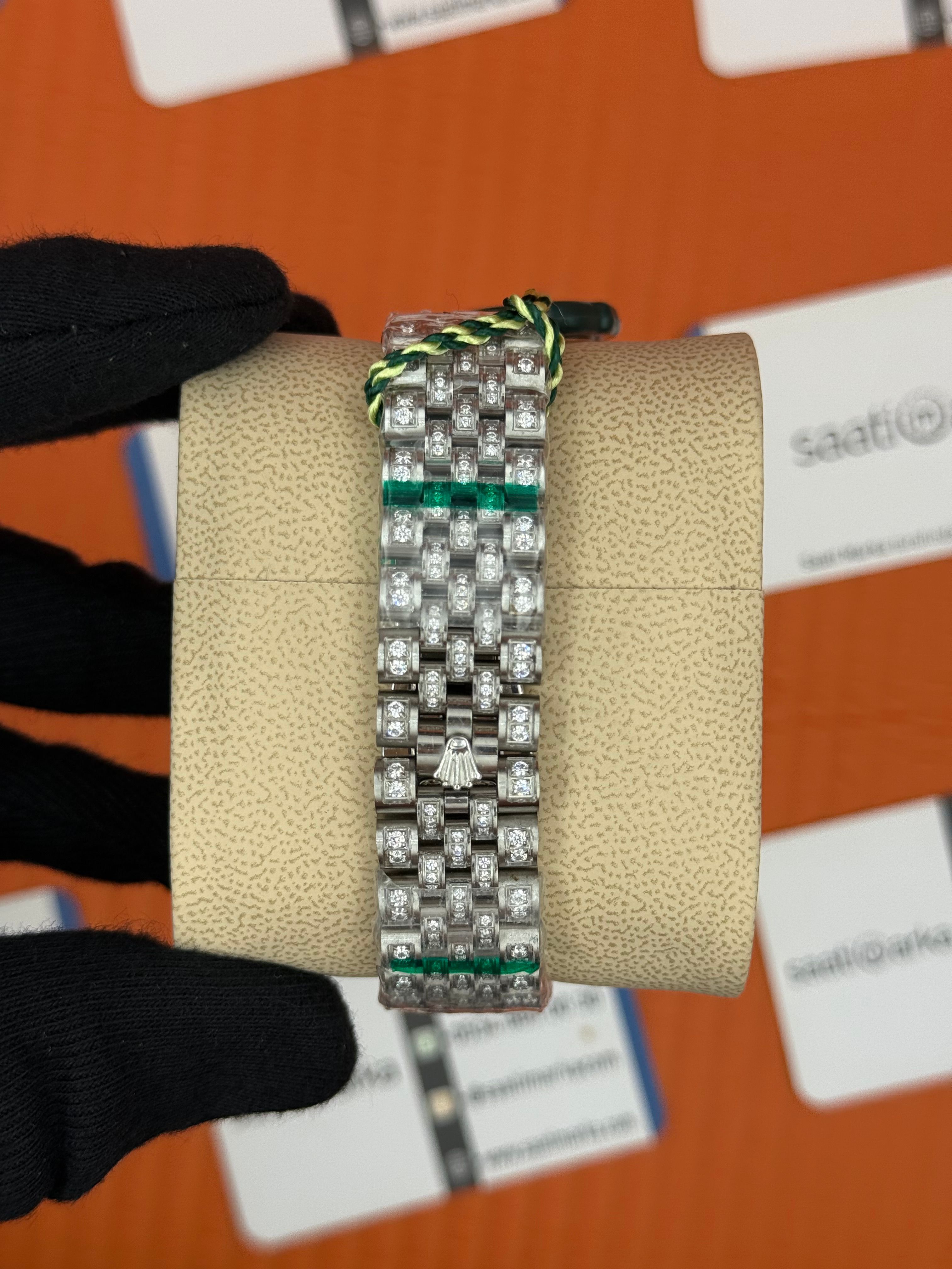 ROLEX Datejust full diamond 41mm silver