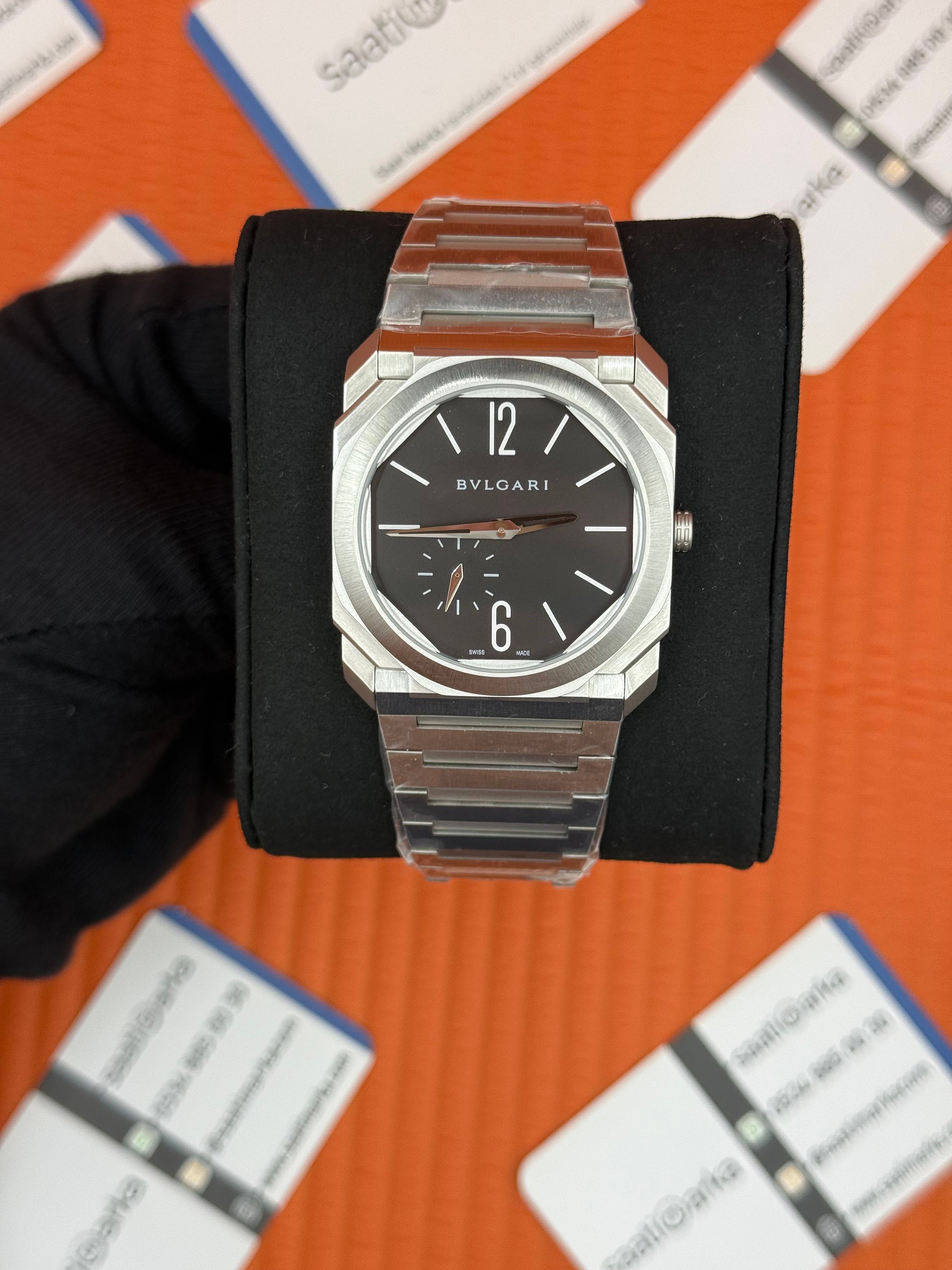 BVLGARI OCTO SİYAH KADRAN 
