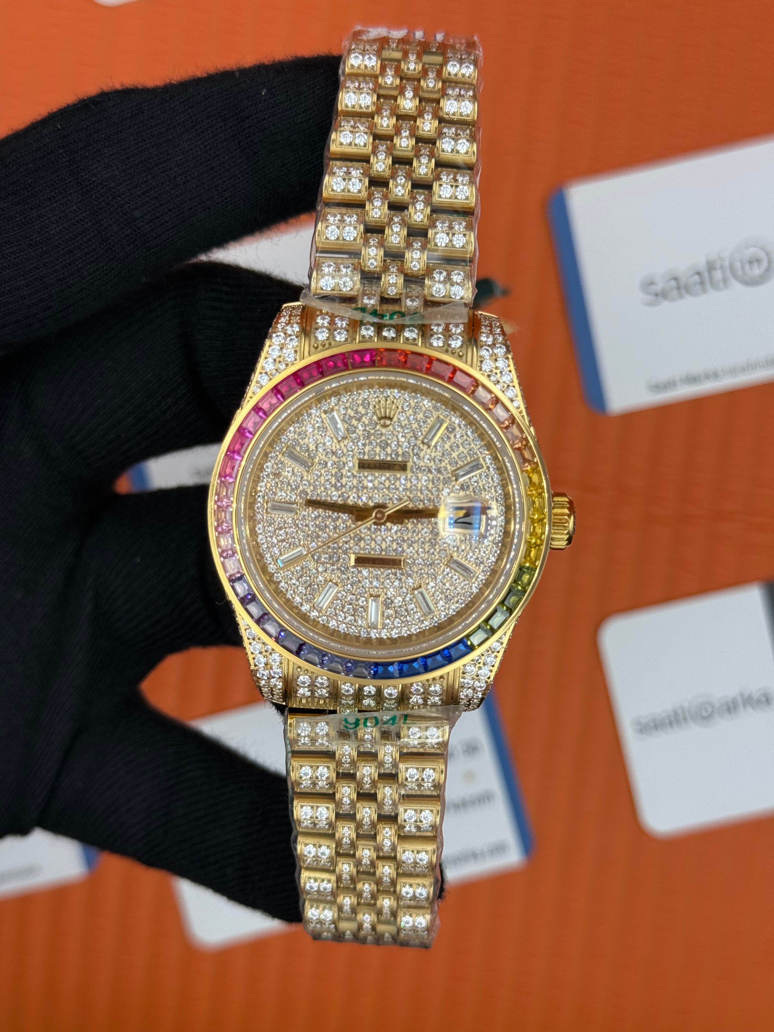 ROLEX Datejust full diamond 41mm gold