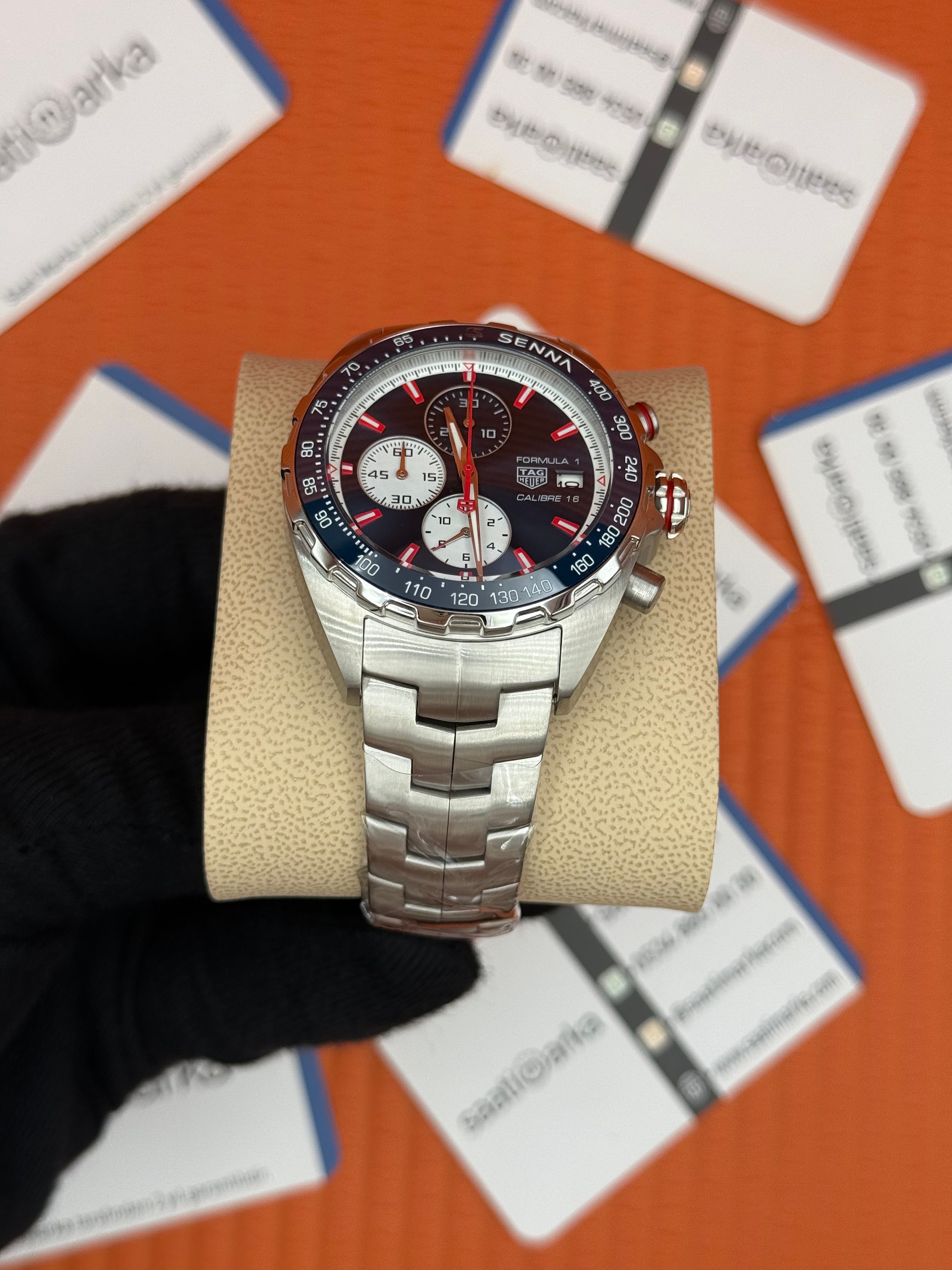 TAGHEUER MAX VERSTAPPEN LACİVERT KADRAN ÇELİK KASA KORDON 