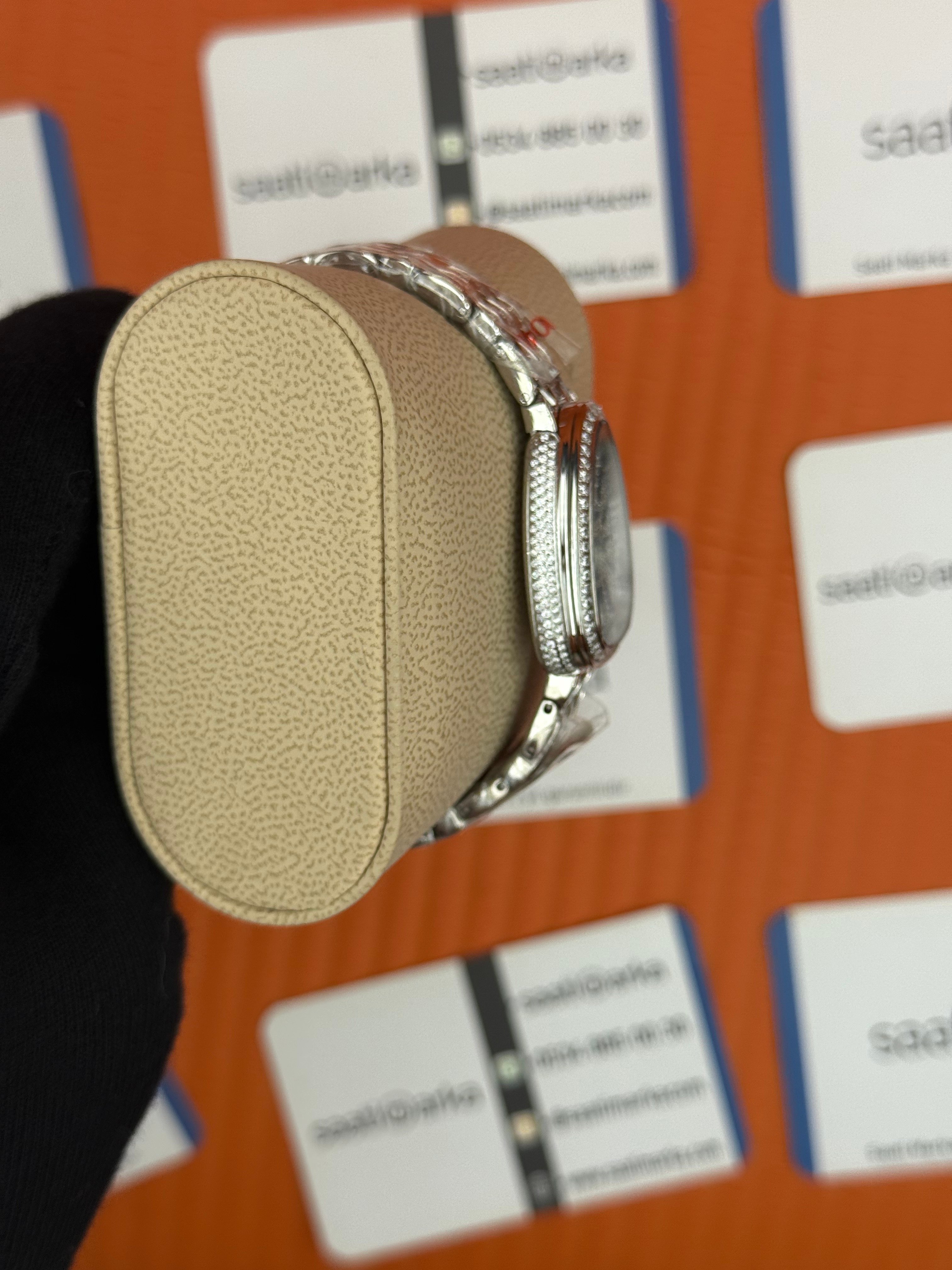 BVLGARİ serpenti seduttori full diamond silver kasa kordon kadın kol saati