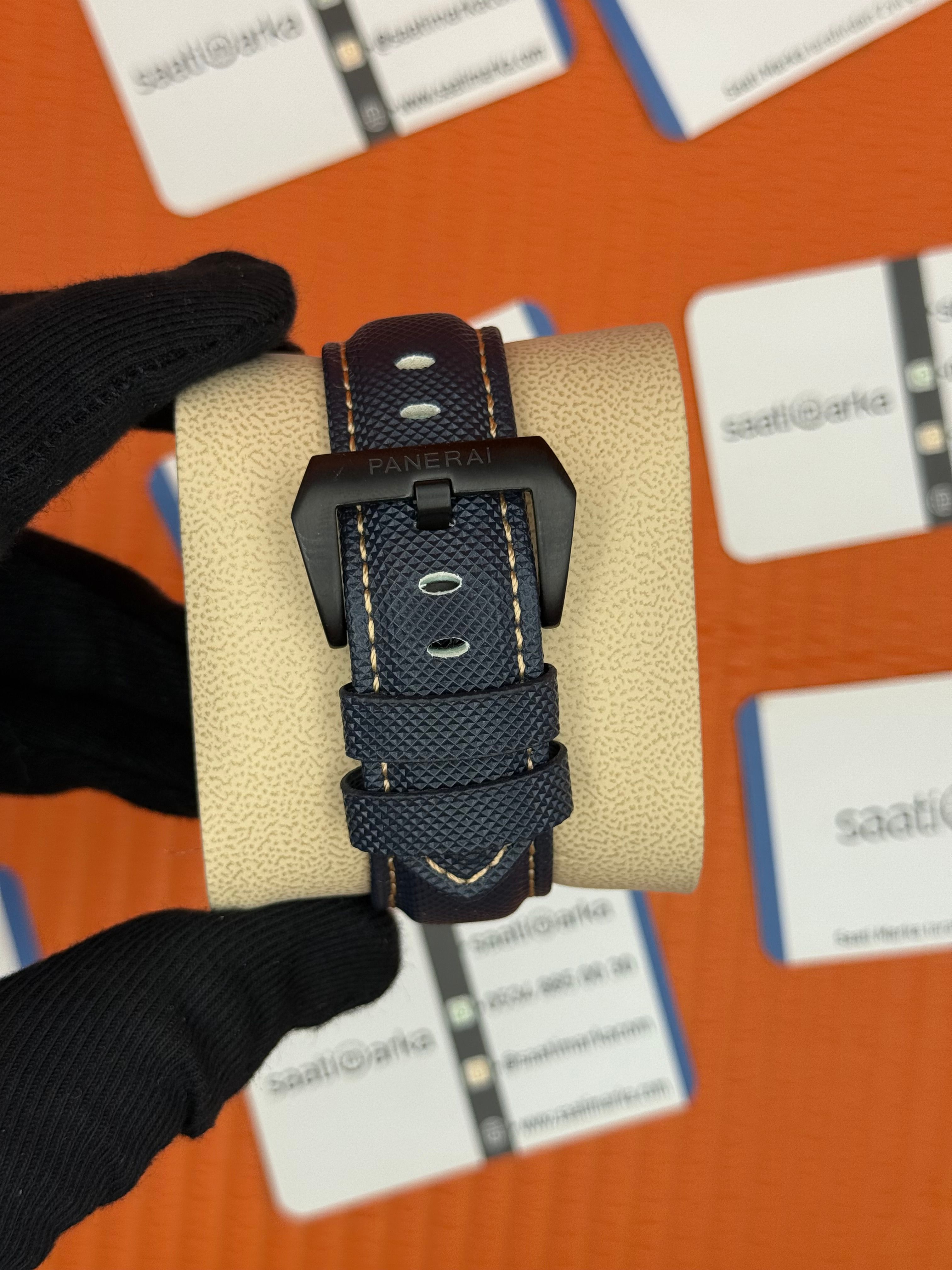 PANERAI marina automatic lacivert kordon mat gri kasa lacivert kadran
