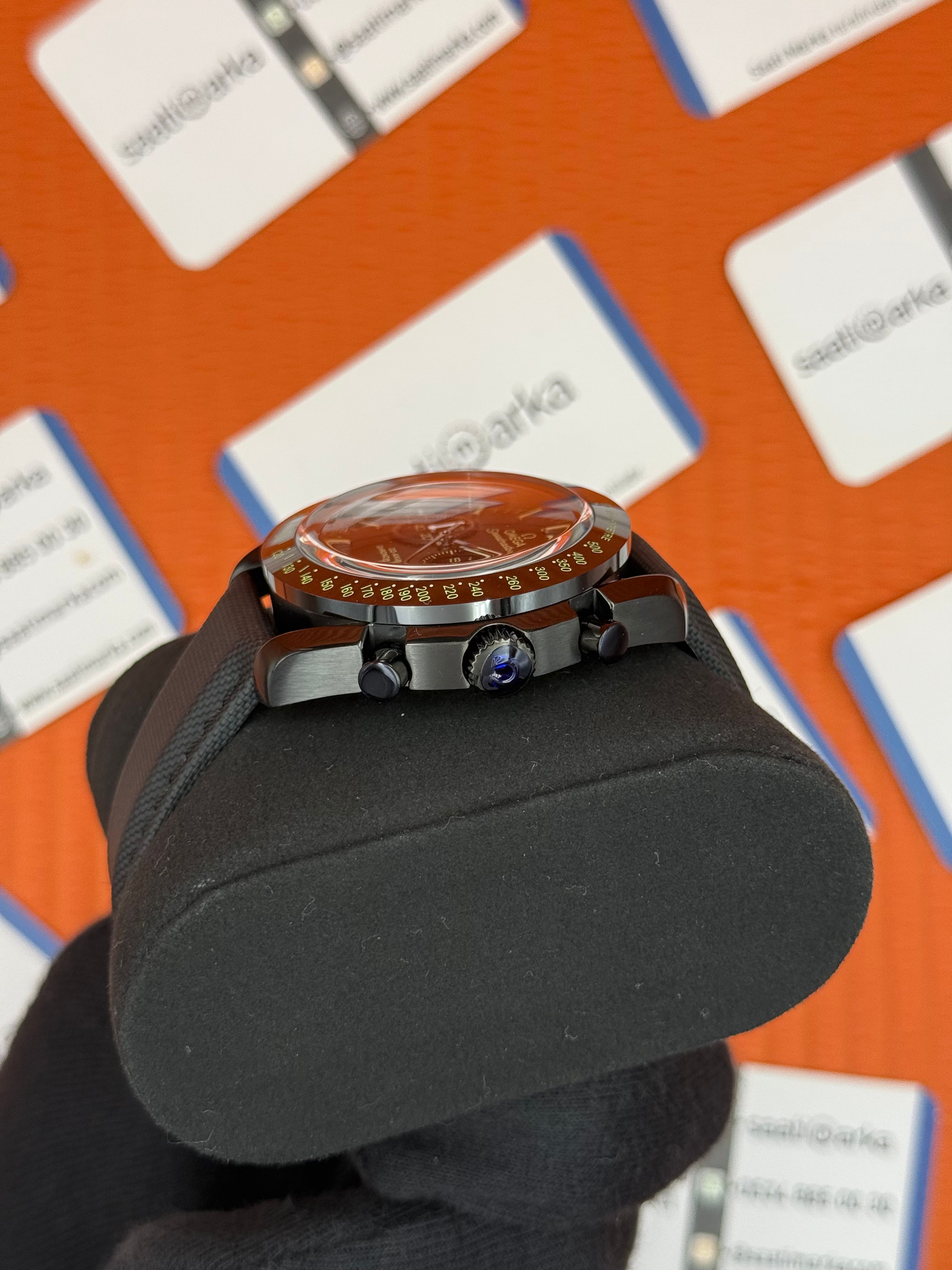 OMEGA SPEEDMASTER FULL SİYAH YEŞİL DETAYLI KADRAN