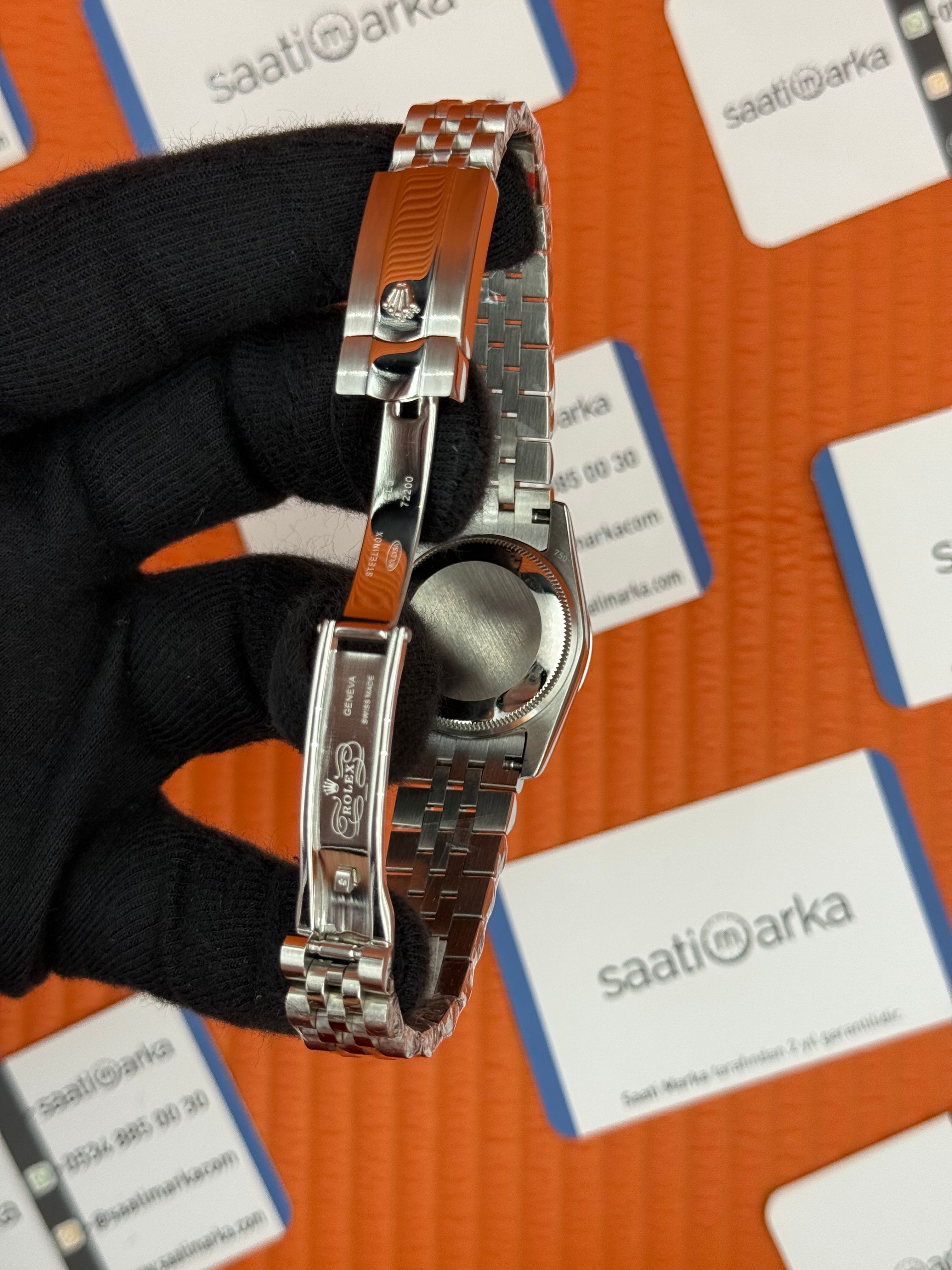 ROLEX datejust 31mm mavi roma rakamlı kadran silver jubilee kordon