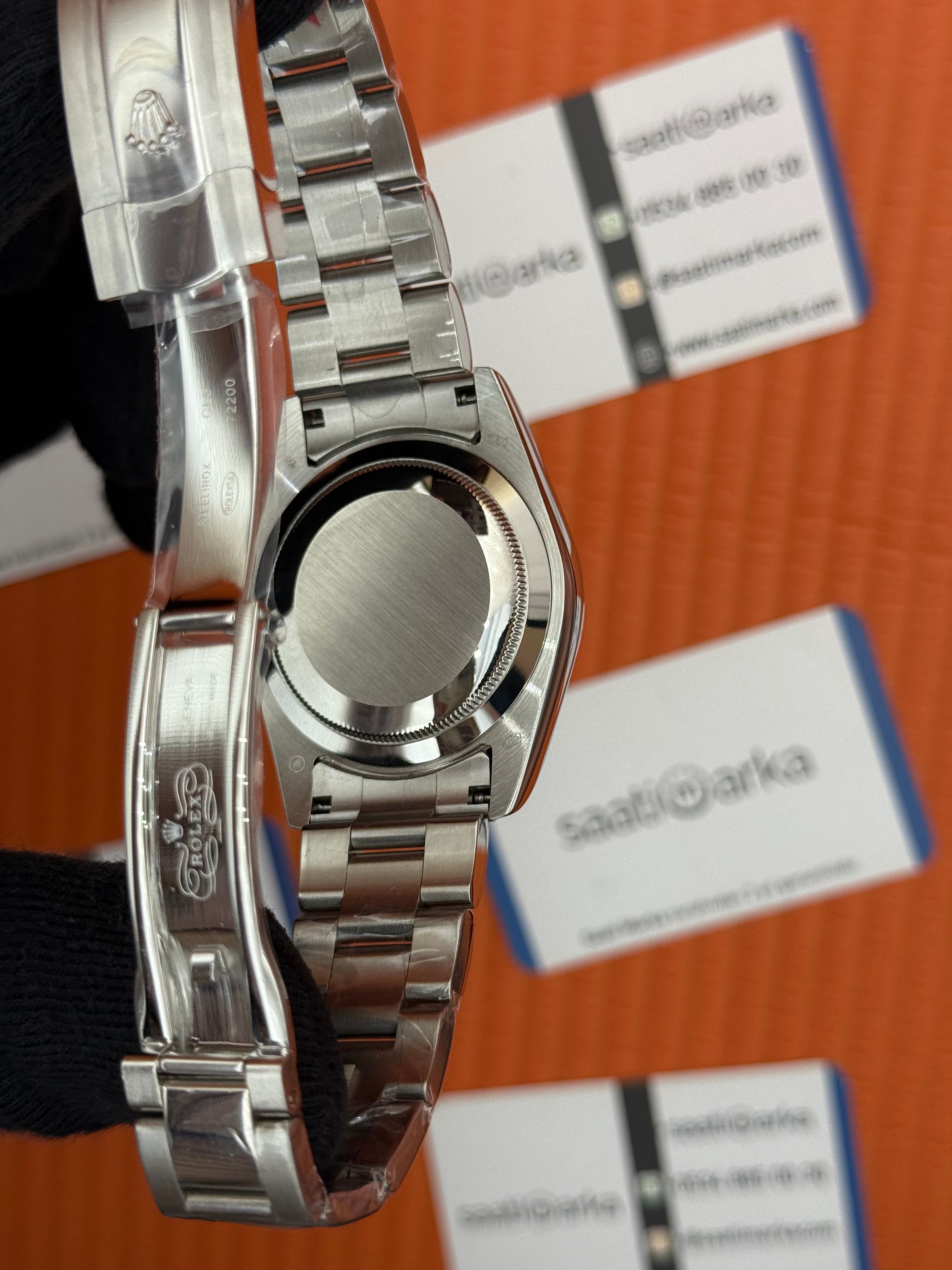 ROLEX Datejust baget taşlı blue dial silver oyster kordon