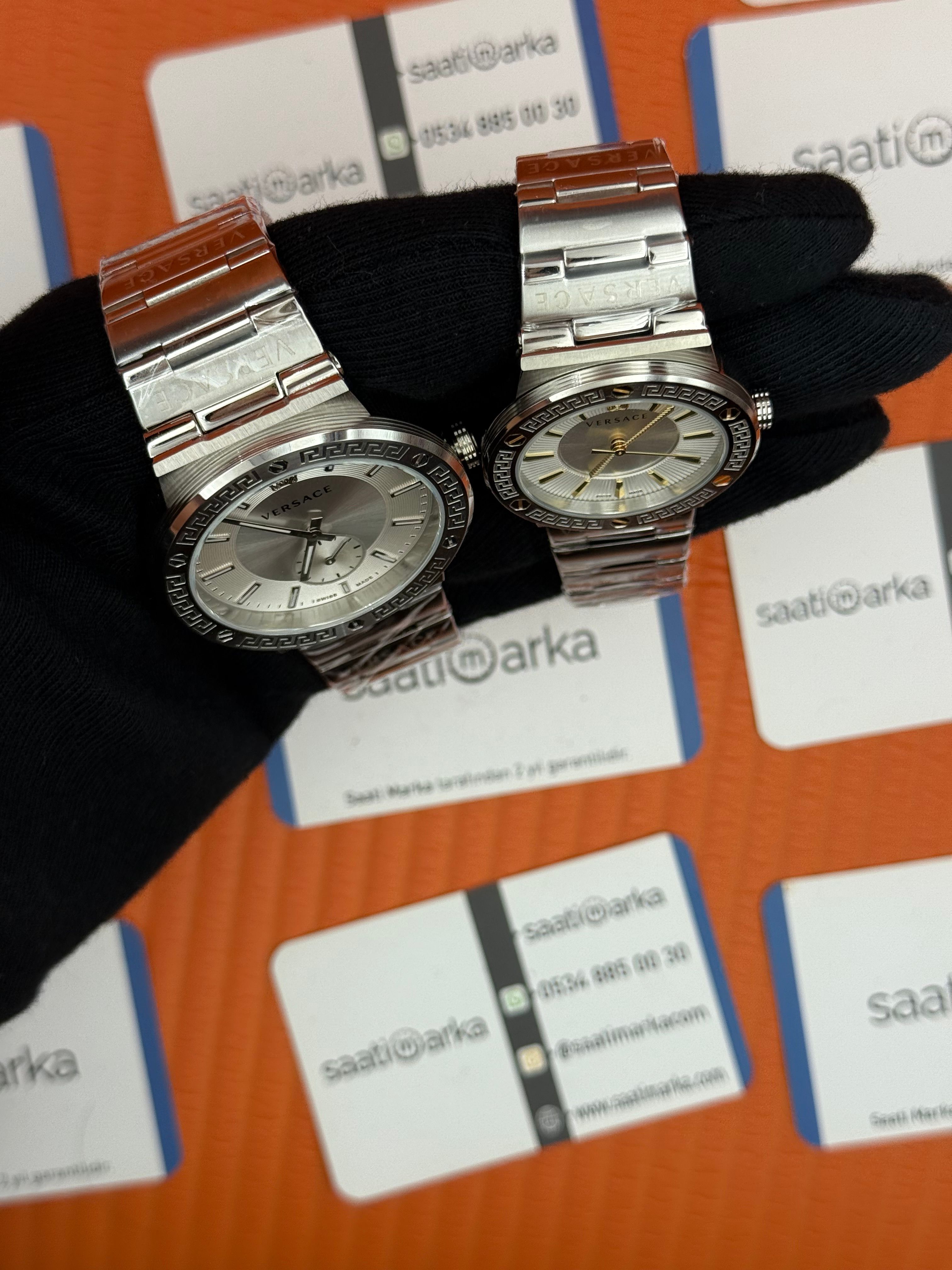 VERSACE çift kombini kadın35mm erkek 43mm