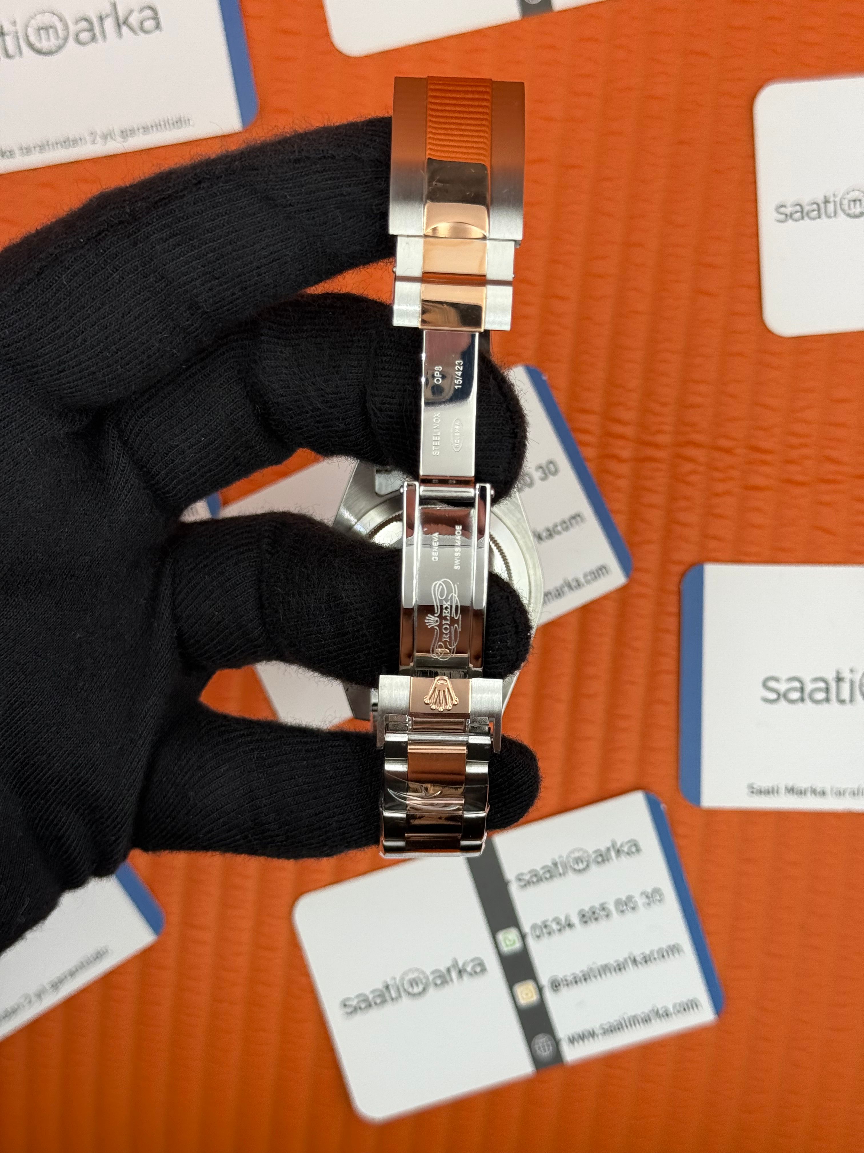 ROLEX Gmt Master Root Beer rose silver 40mm