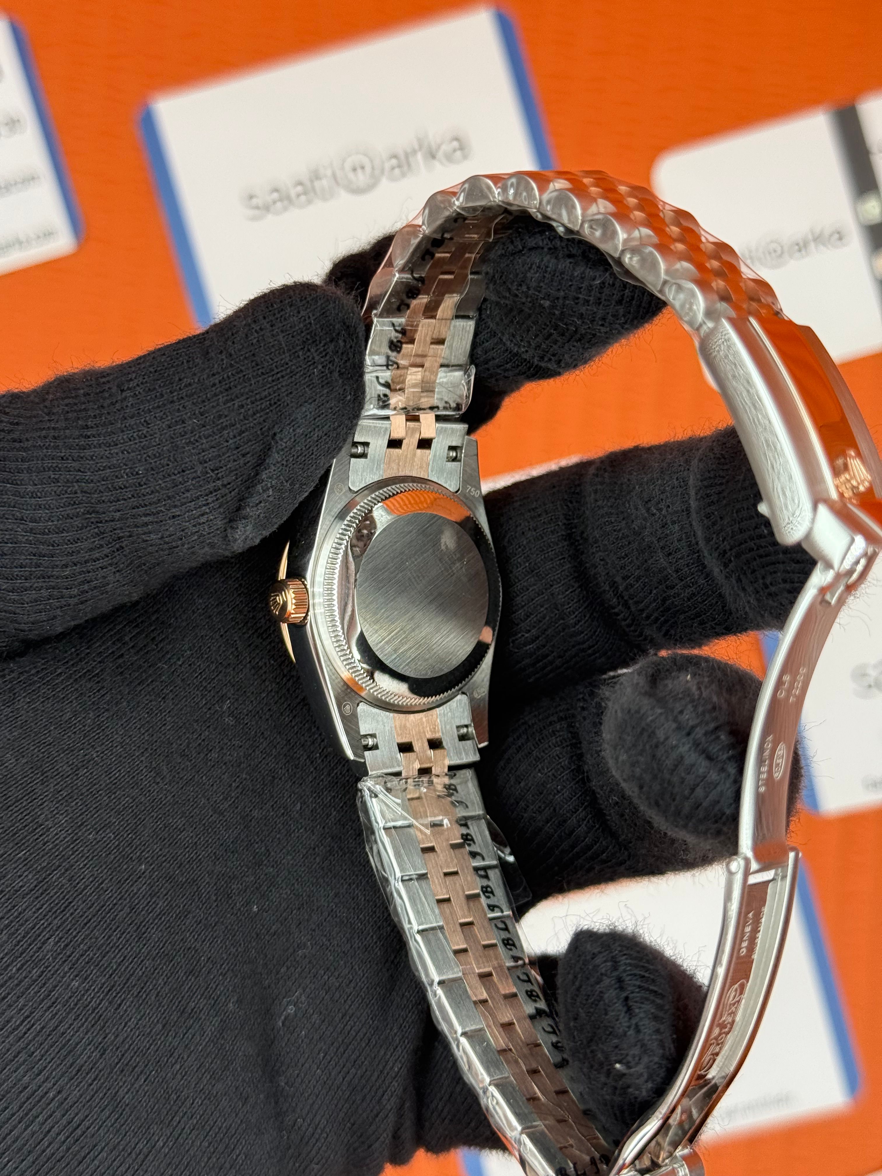 ROELX datejust 31mm roma rakamlı kadran rose silver jubilee kordon