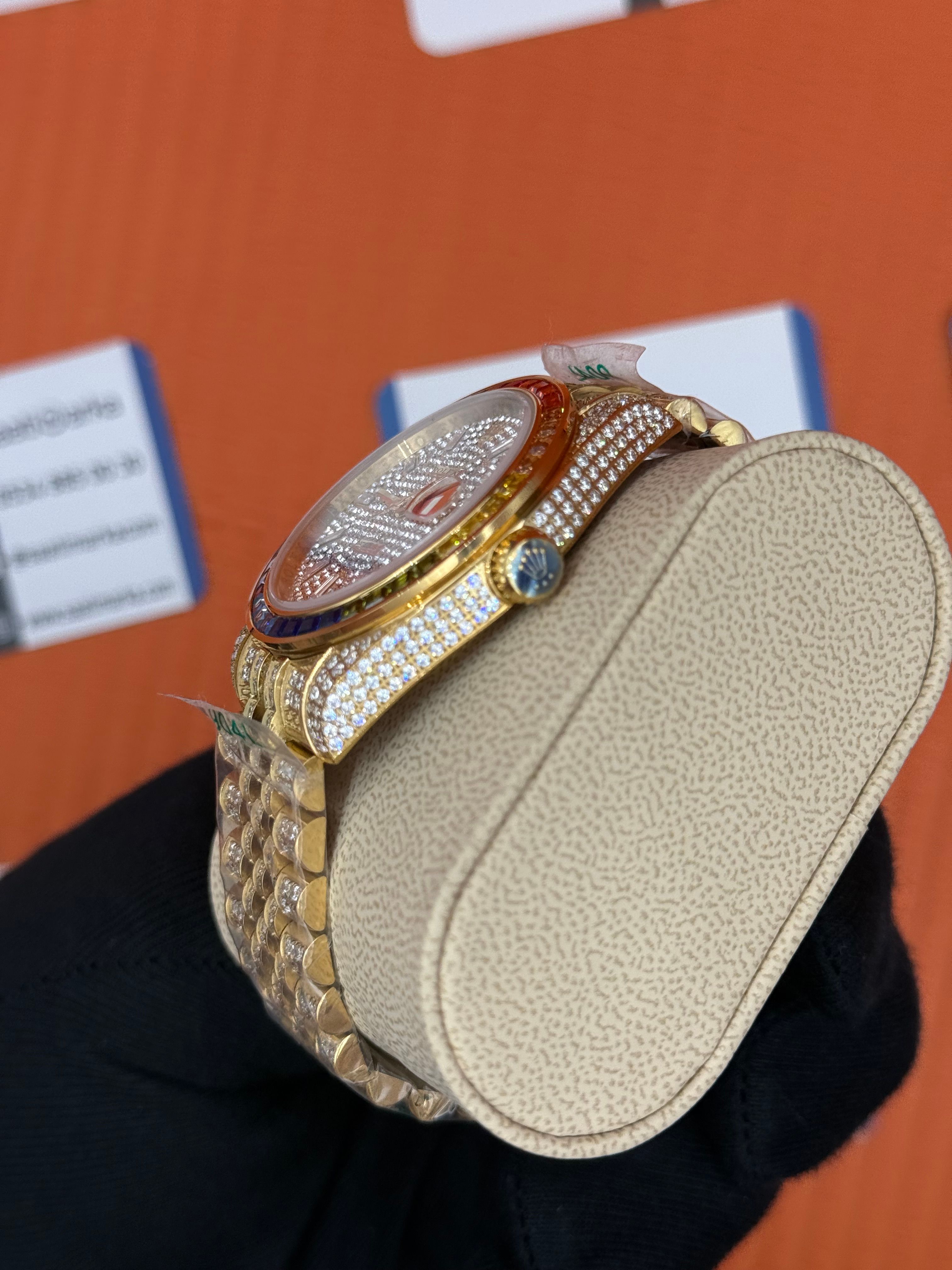 ROLEX Datejust full diamond 41mm gold