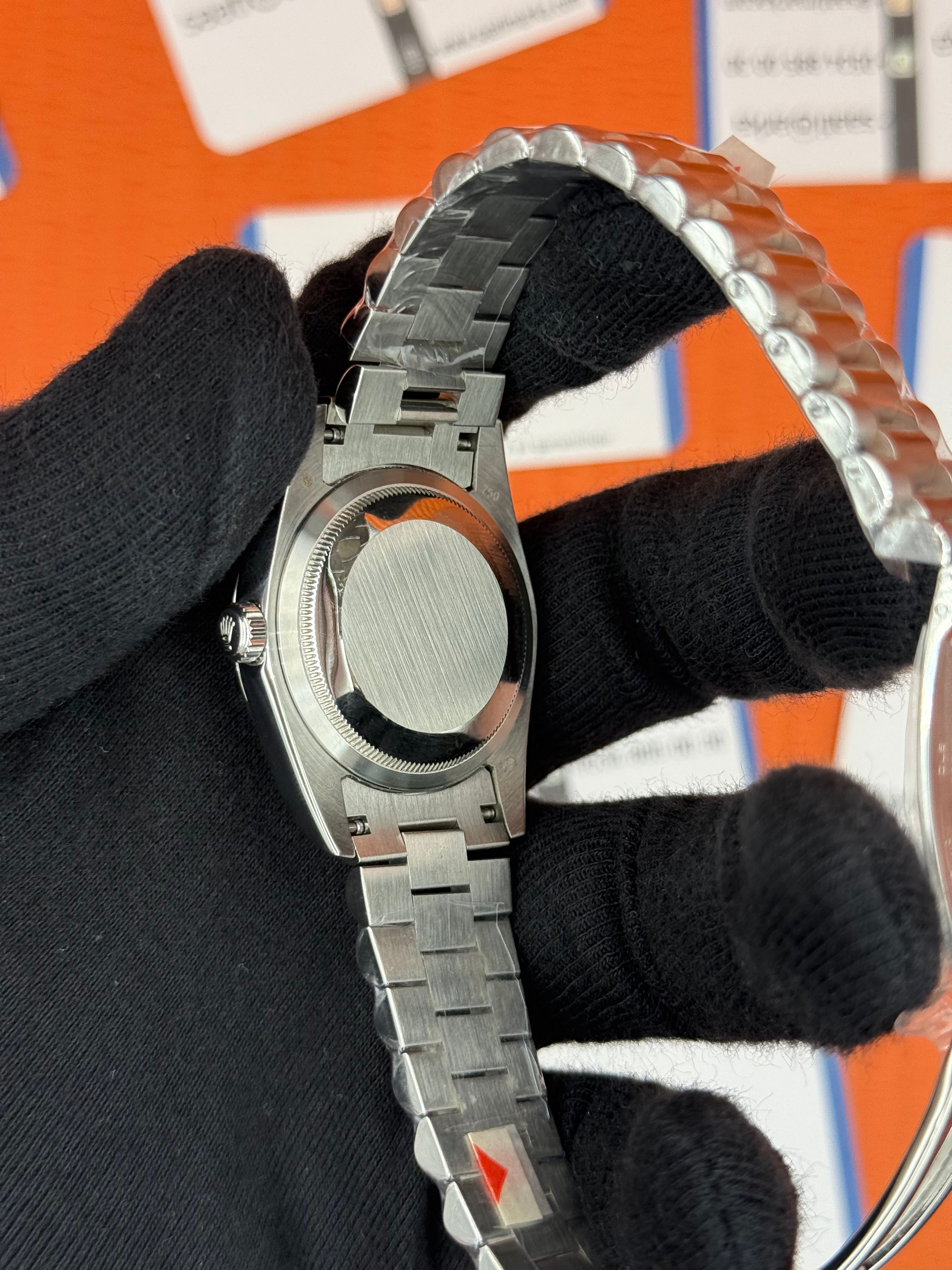 ROLEX day date 36mm siyah kadran silver president kadran 