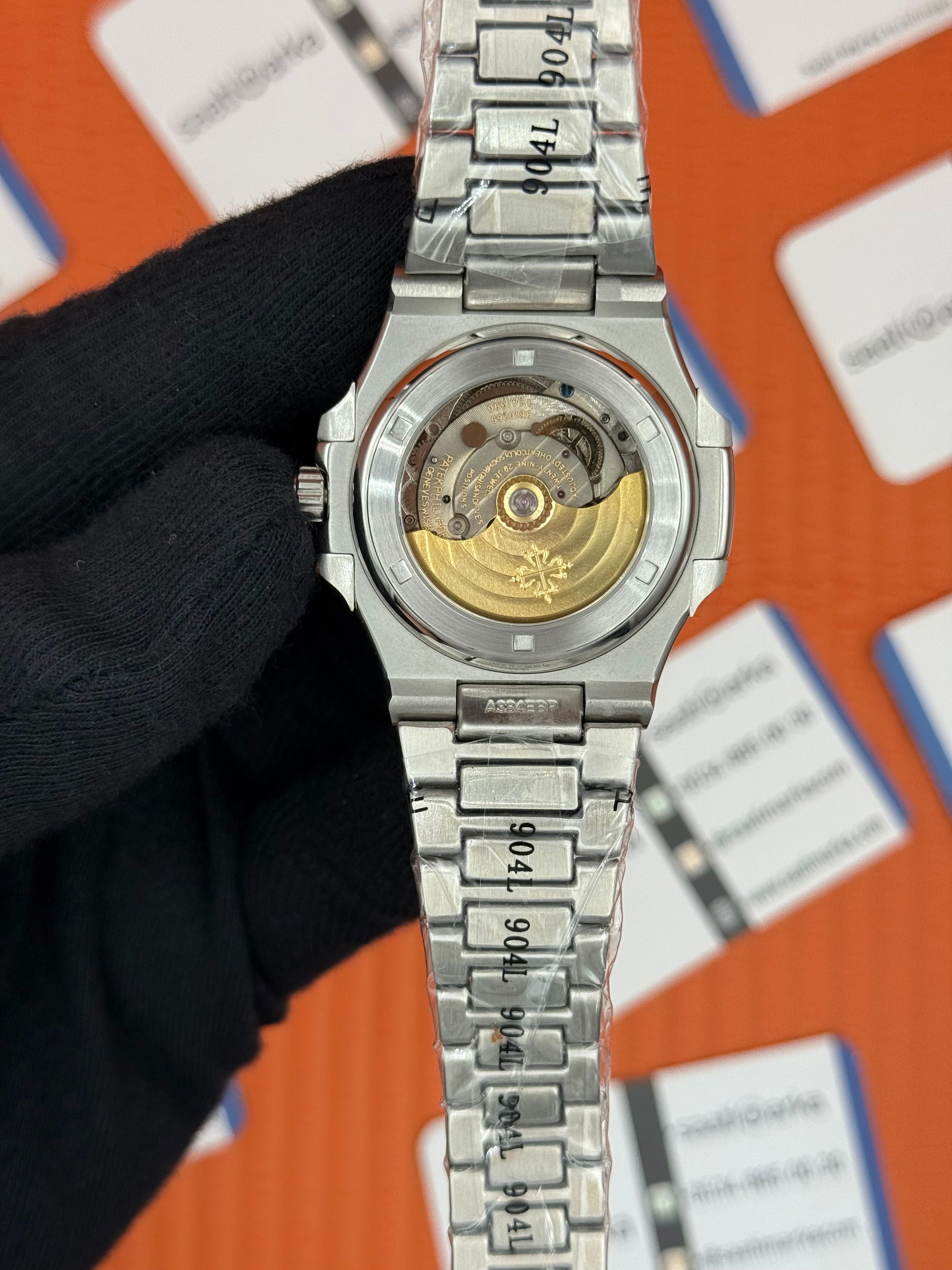PATEK PHILIPPE NAUTİLUS SARI KADRAN SİLVER KASA-KORDON
