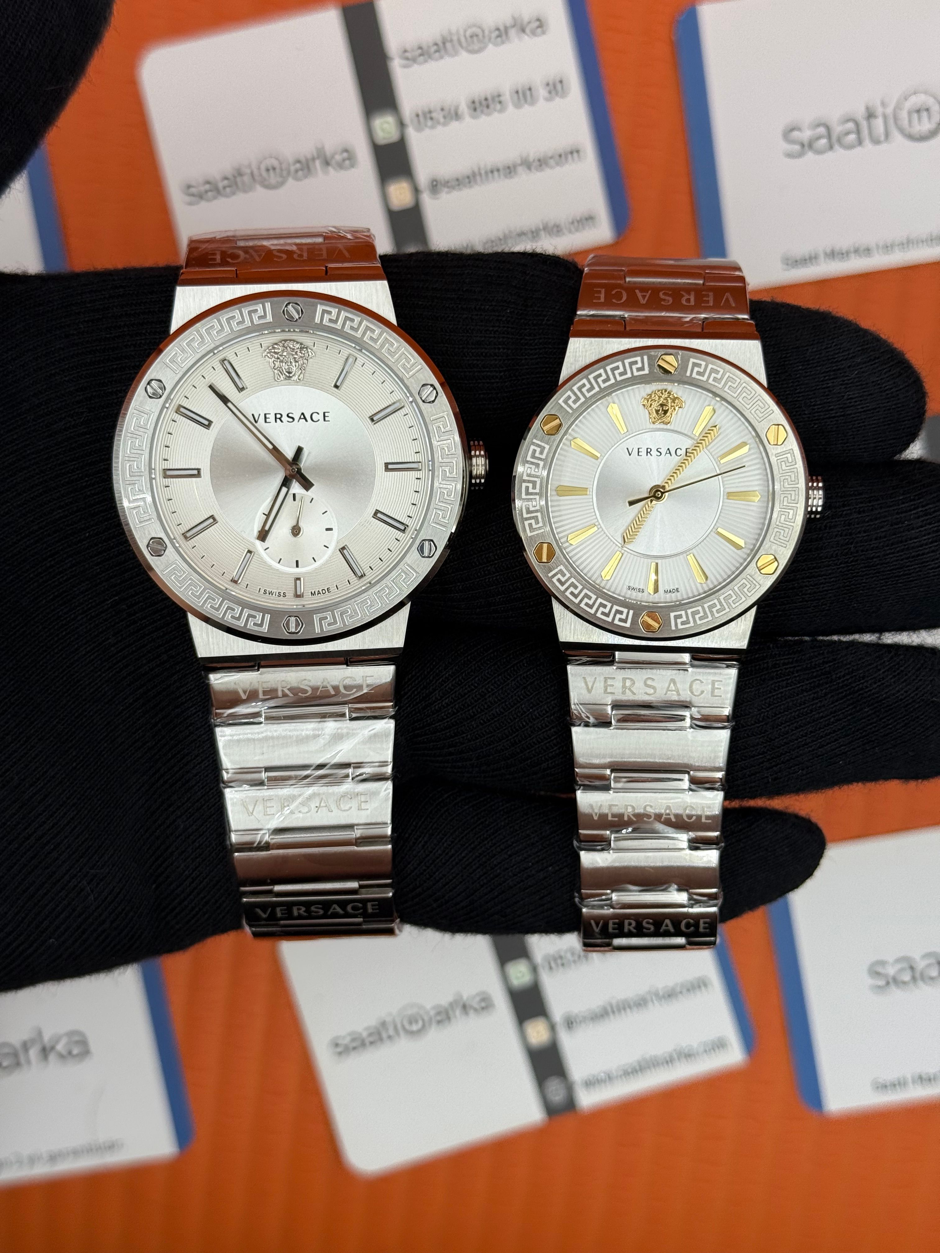 VERSACE çift kombini kadın35mm erkek 43mm