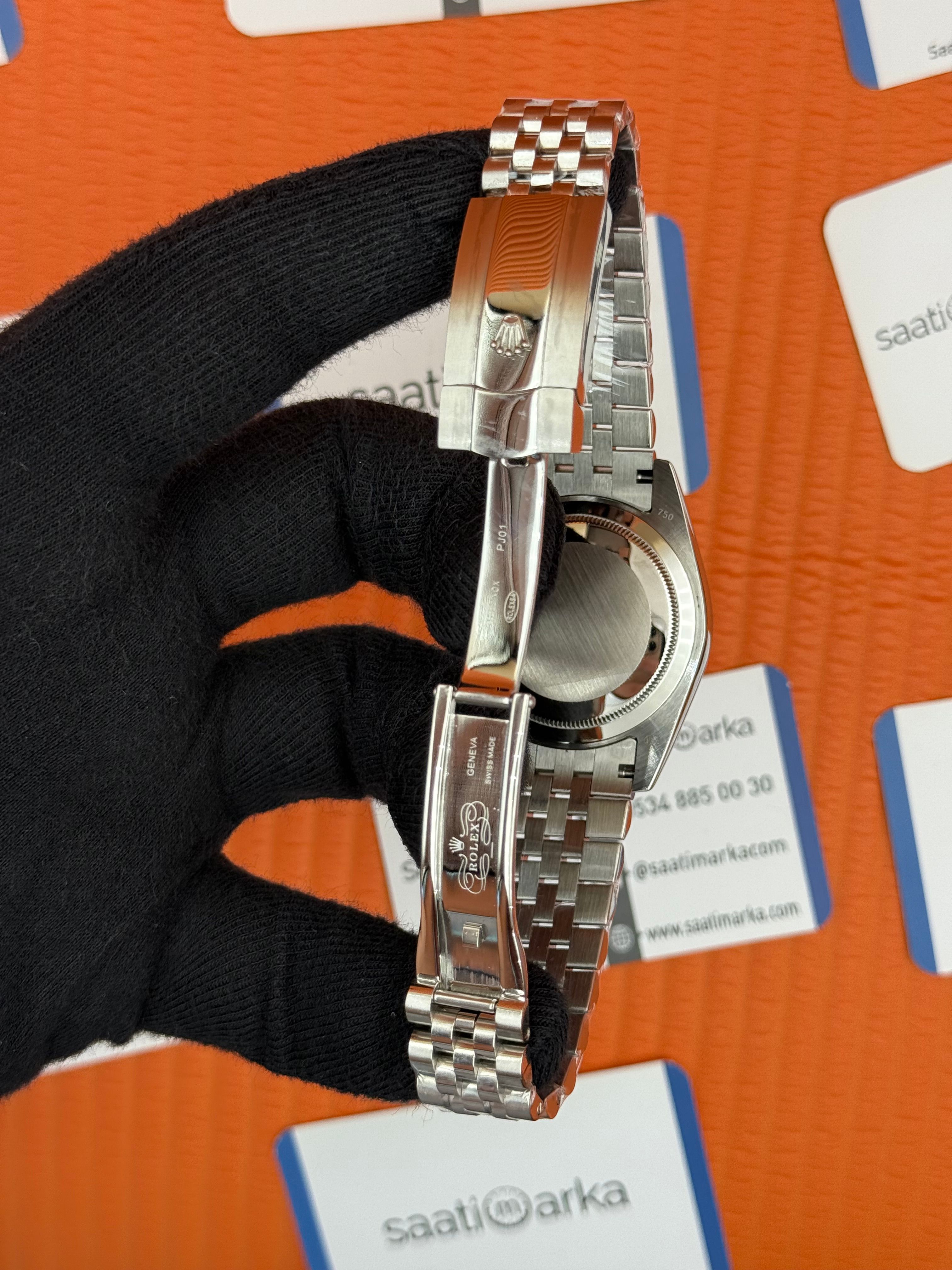 ROLEX Datejust wimbledon grey dial silver jubilee kordon