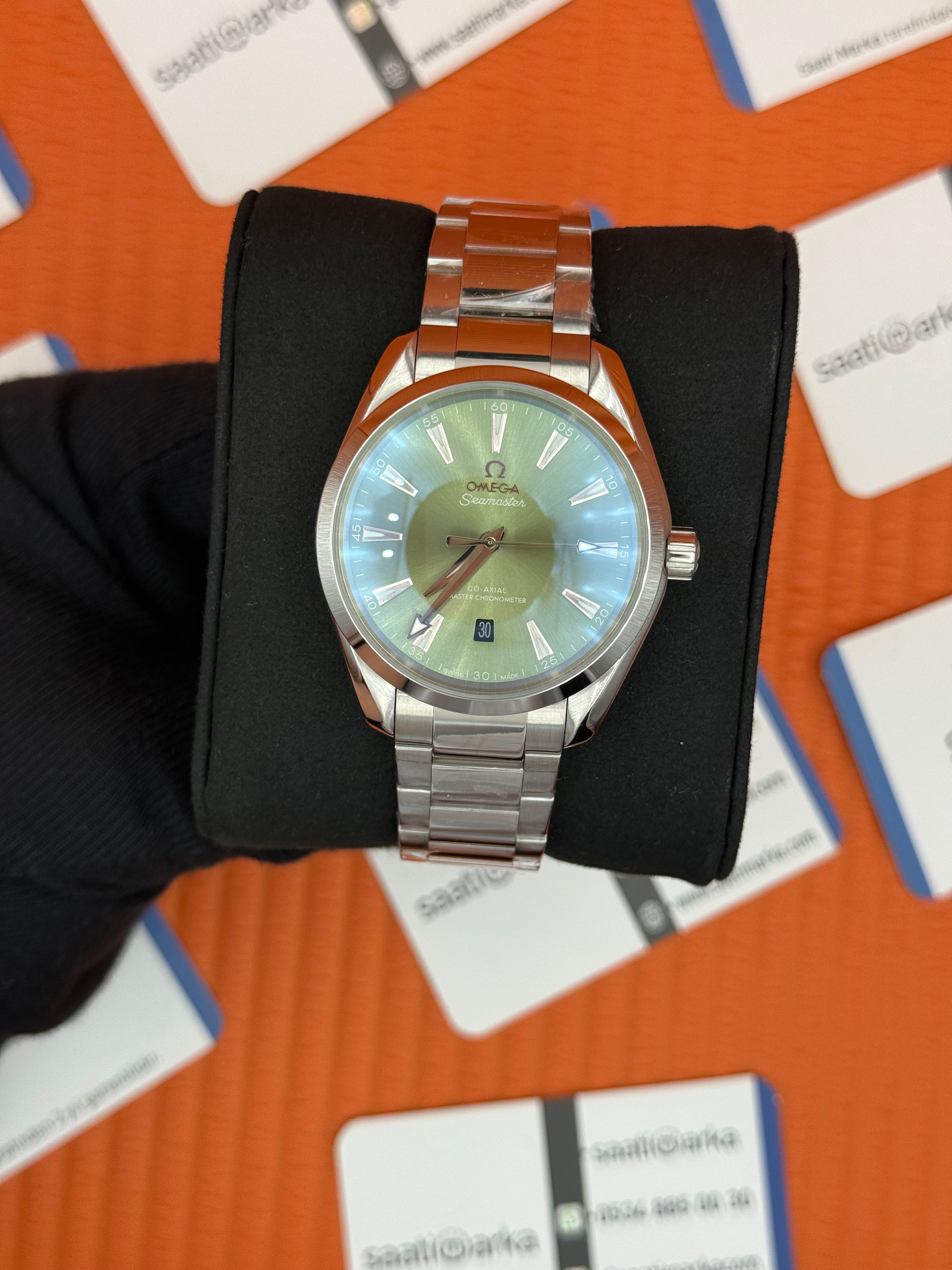 OMEGA SEAMASTER AQUA TERRA HAKİ KADRAN ÇELİK KORDON KASA 