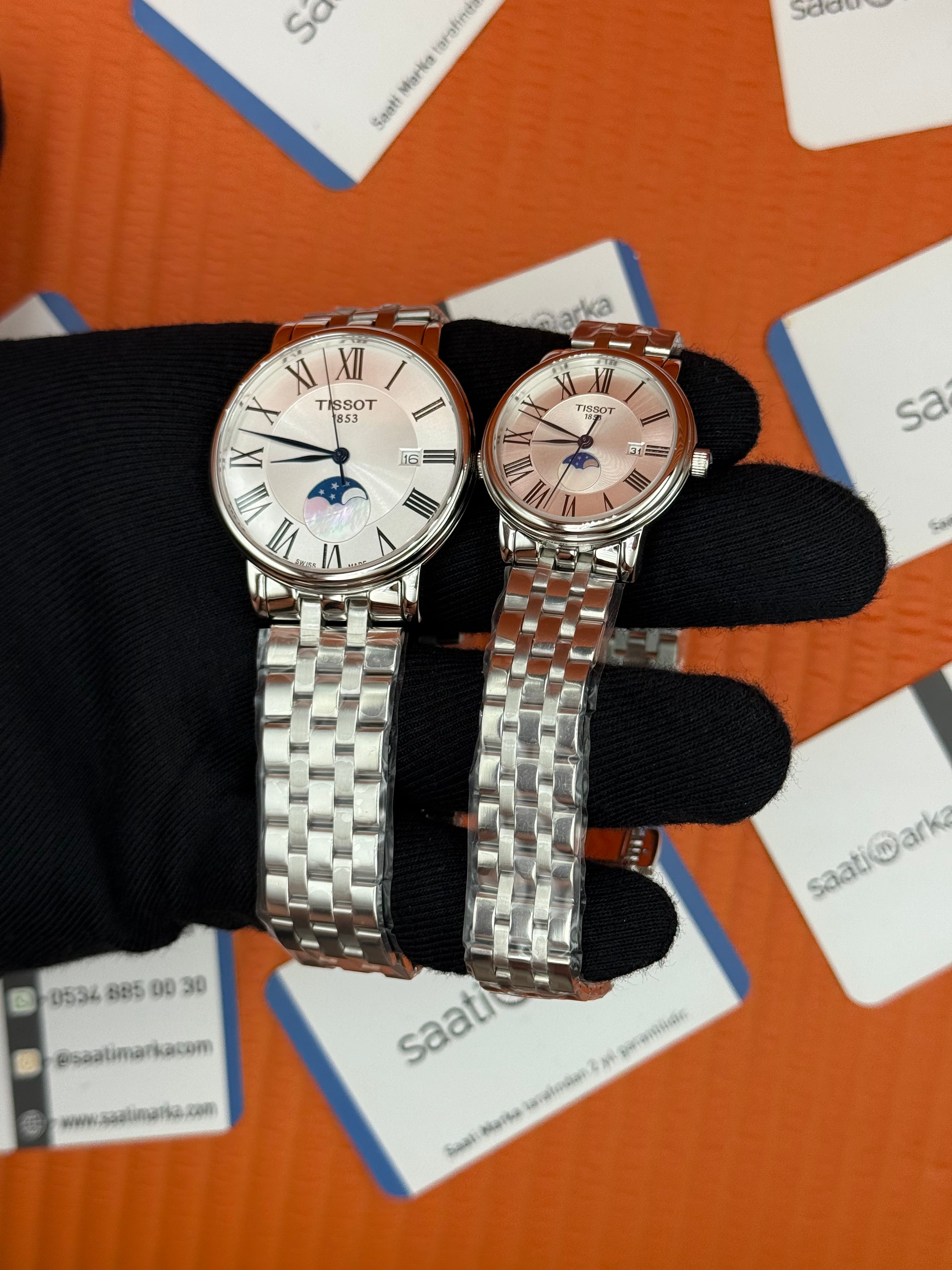 TISSOT ÇİFT KOMBİNİ carson premium gent moonphase