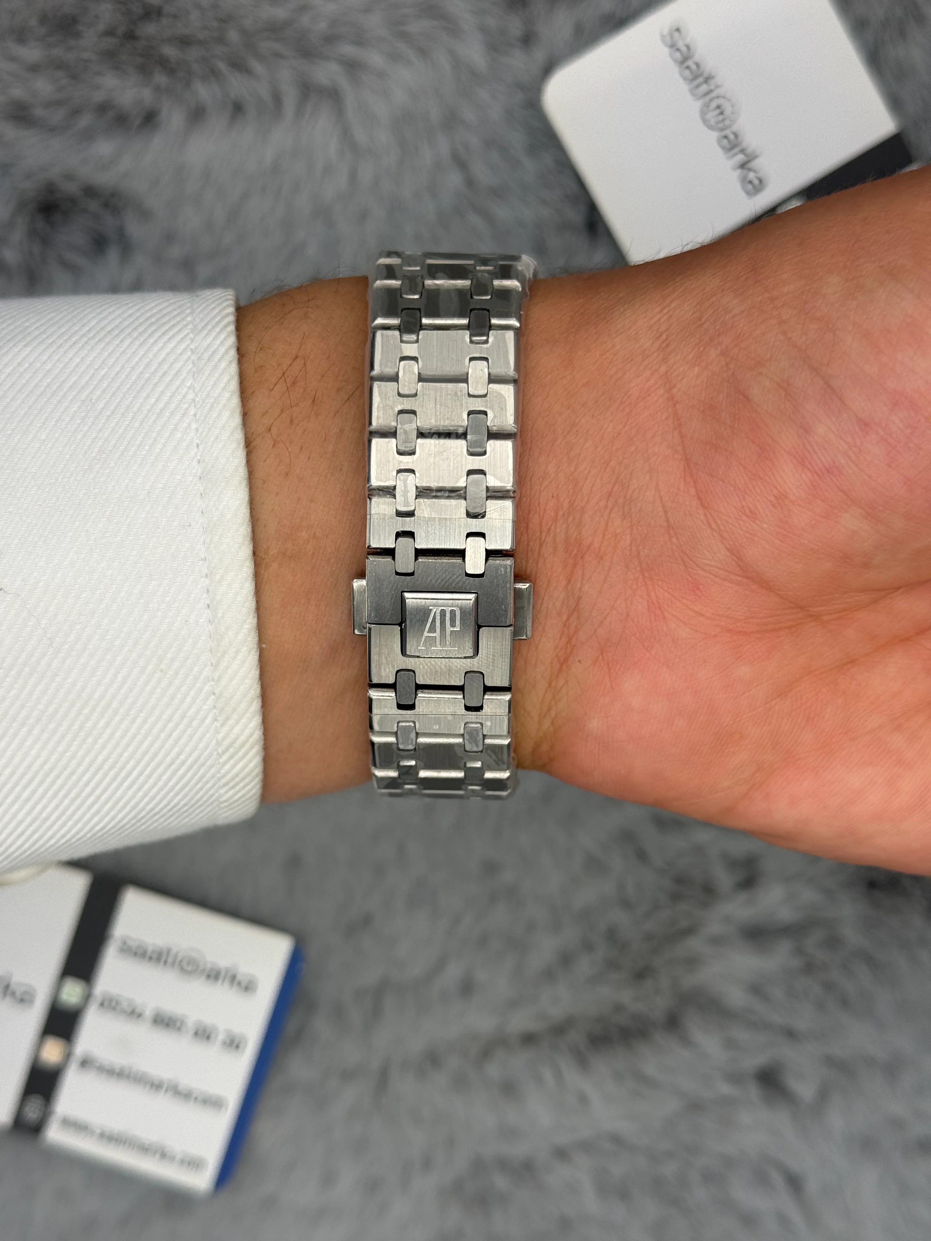 AUDEMARS PİGUET YEŞİL SİYAH KADRAN SİLVER KASA VE KORDON AUTOMATİL