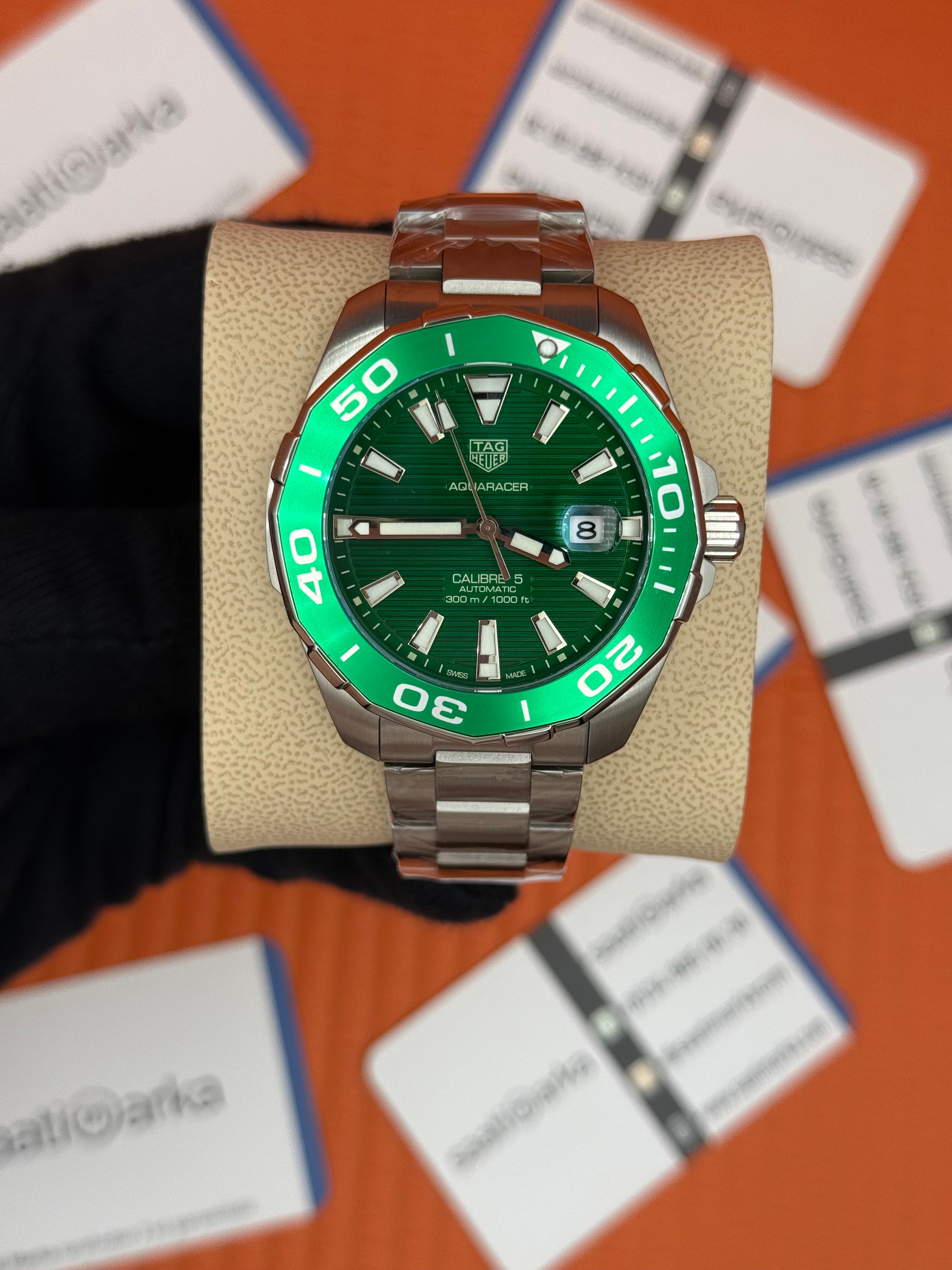 TAGHEUER GALİBRE 5 AQUARACER YEŞİL KADRAN