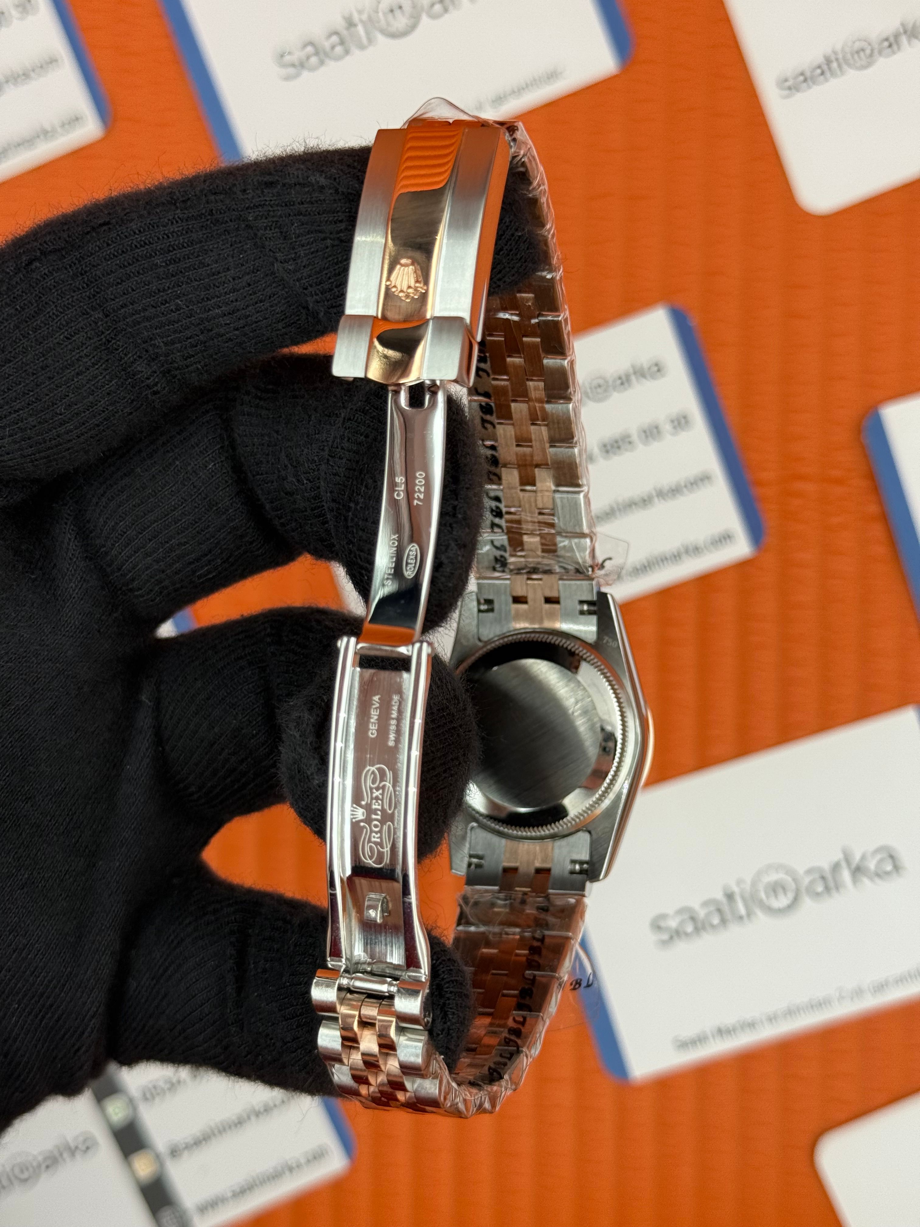 ROELX datejust 31mm roma rakamlı kadran rose silver jubilee kordon