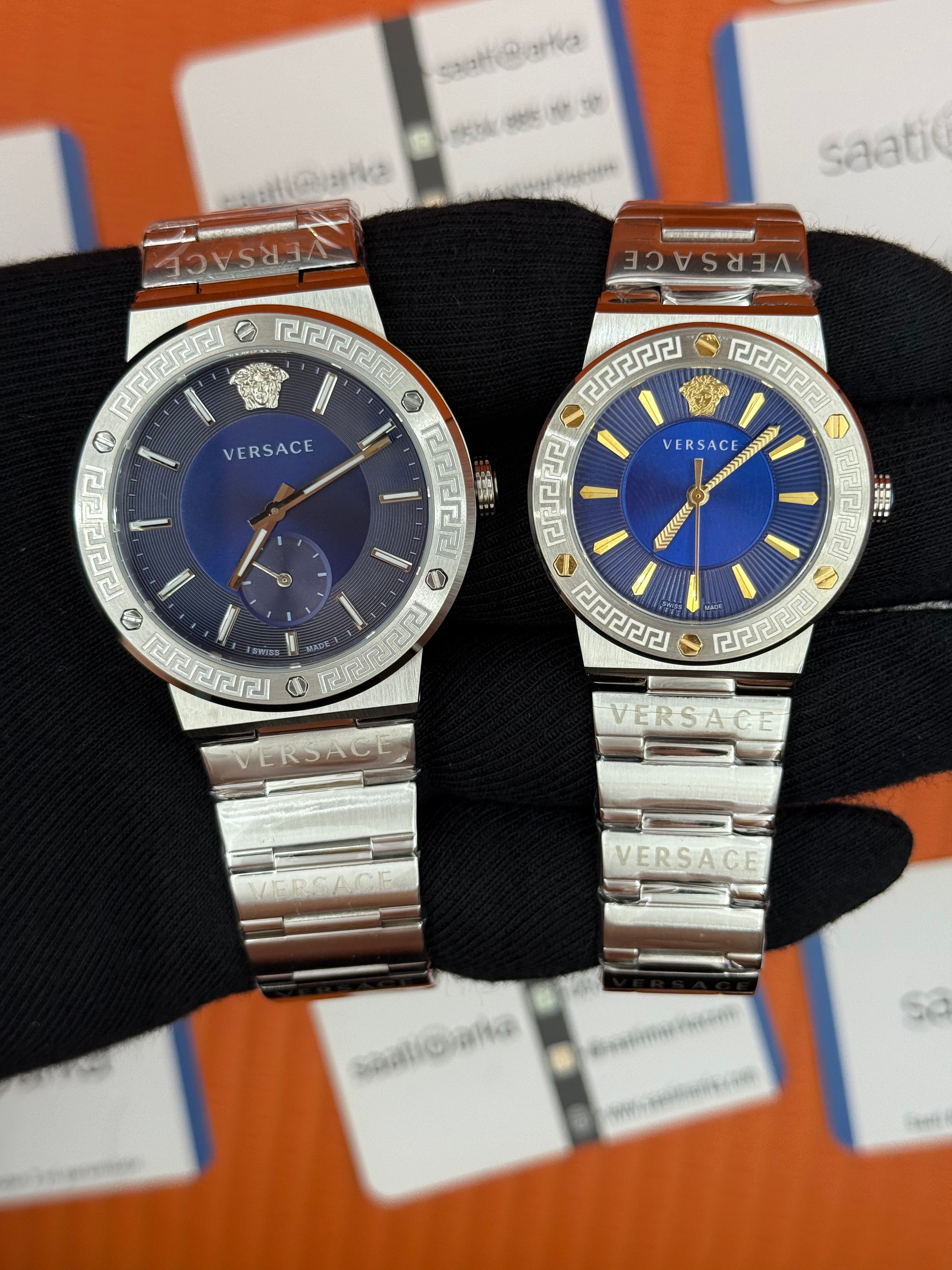 VERSACE çift kombini kadın 35mm erkek 43mm