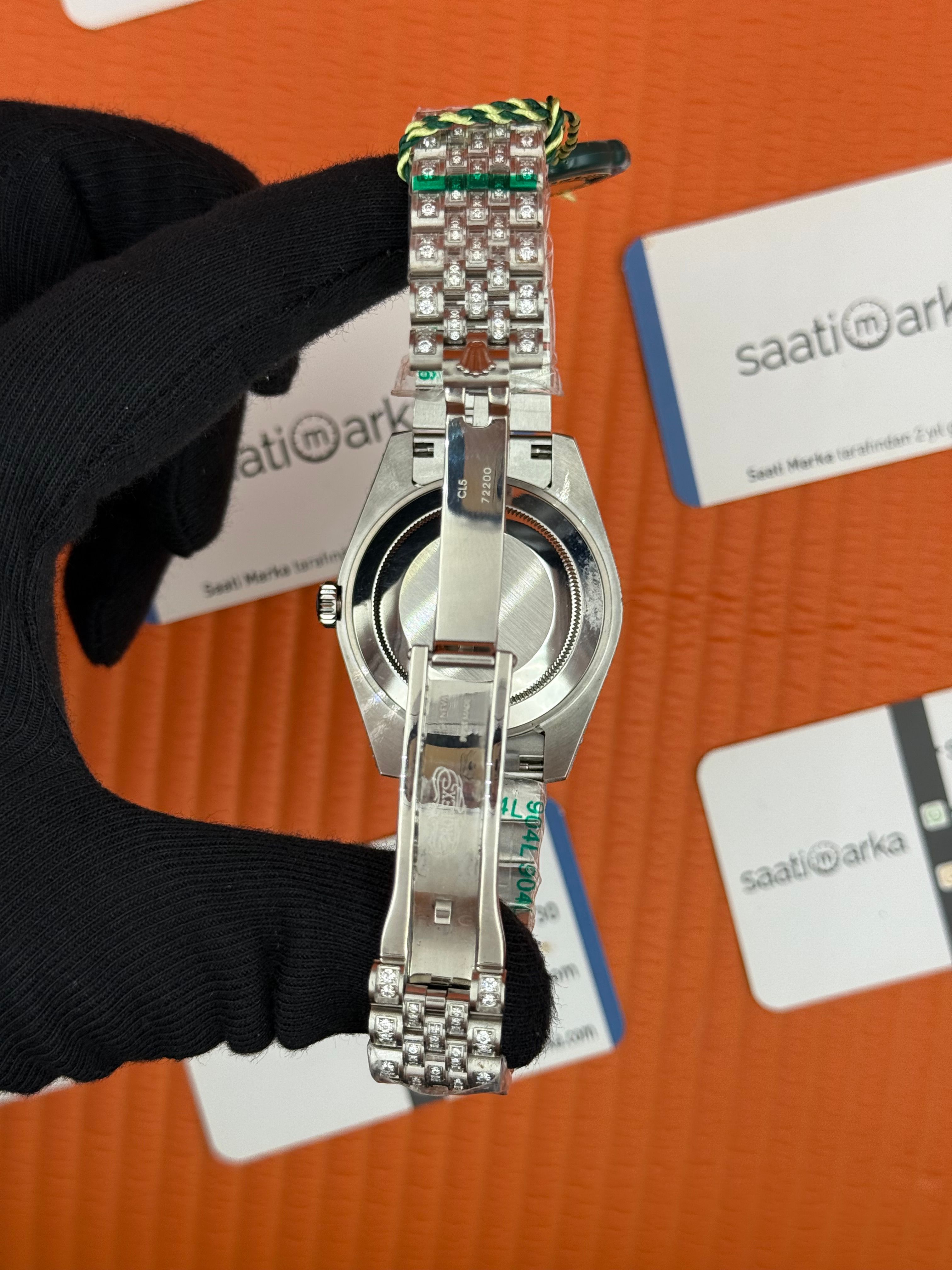 ROLEX Datejust full diamond 41mm silver