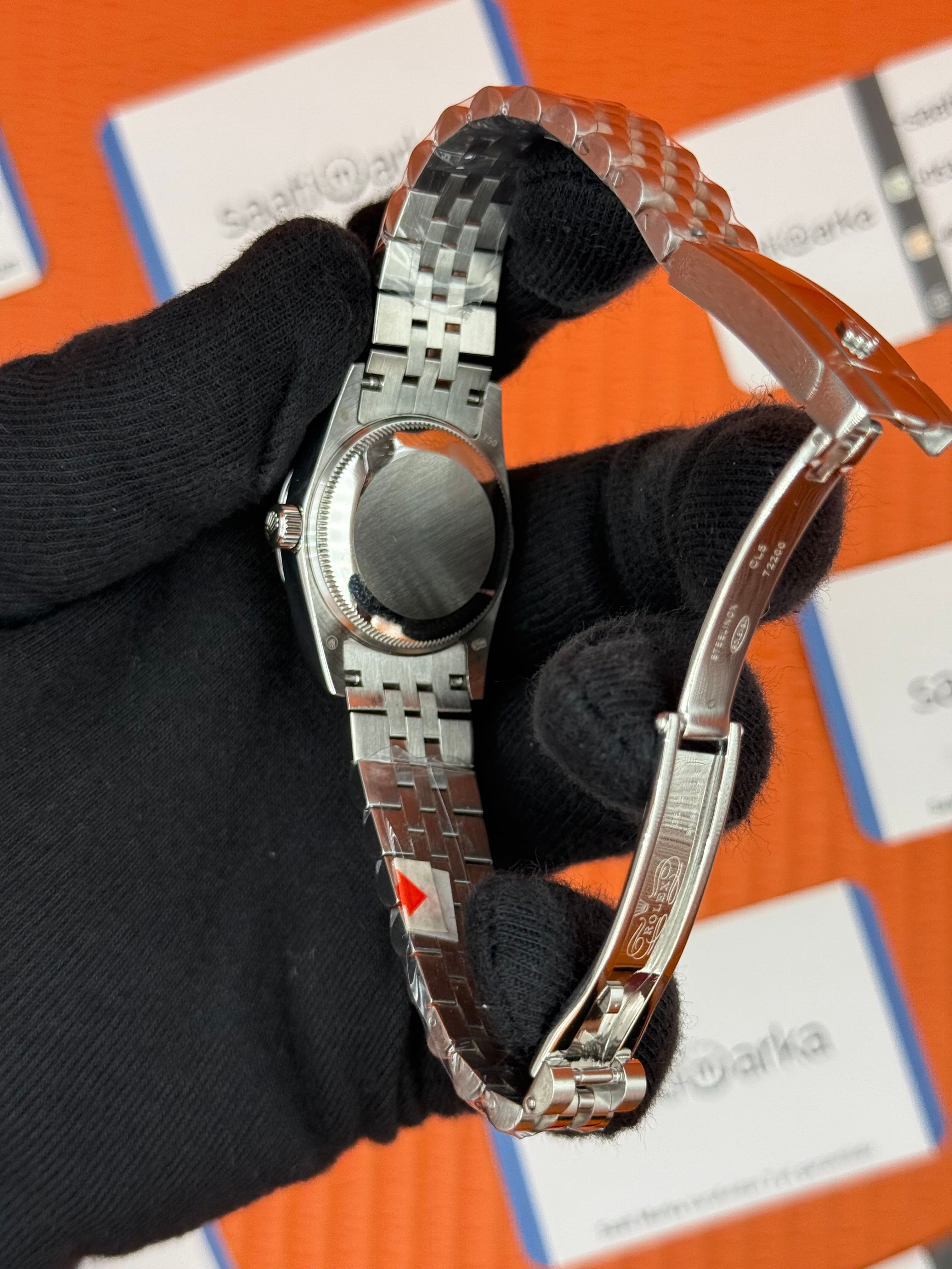 ROLEX datejust 31mm mavi baget taşlı kadran silver jubilee kordon
