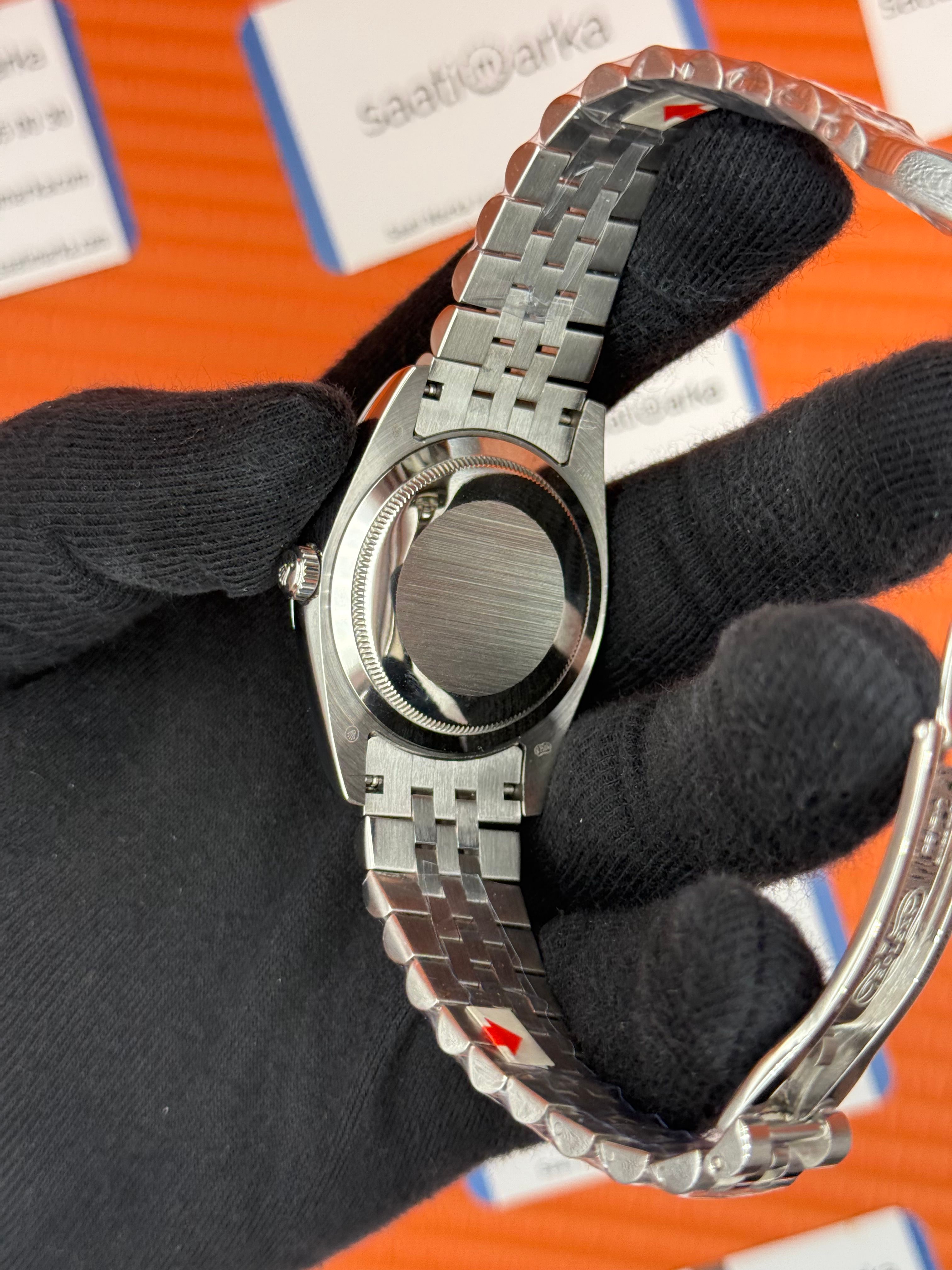 ROLEX Day Date siyah kadran silver jubilee kordon