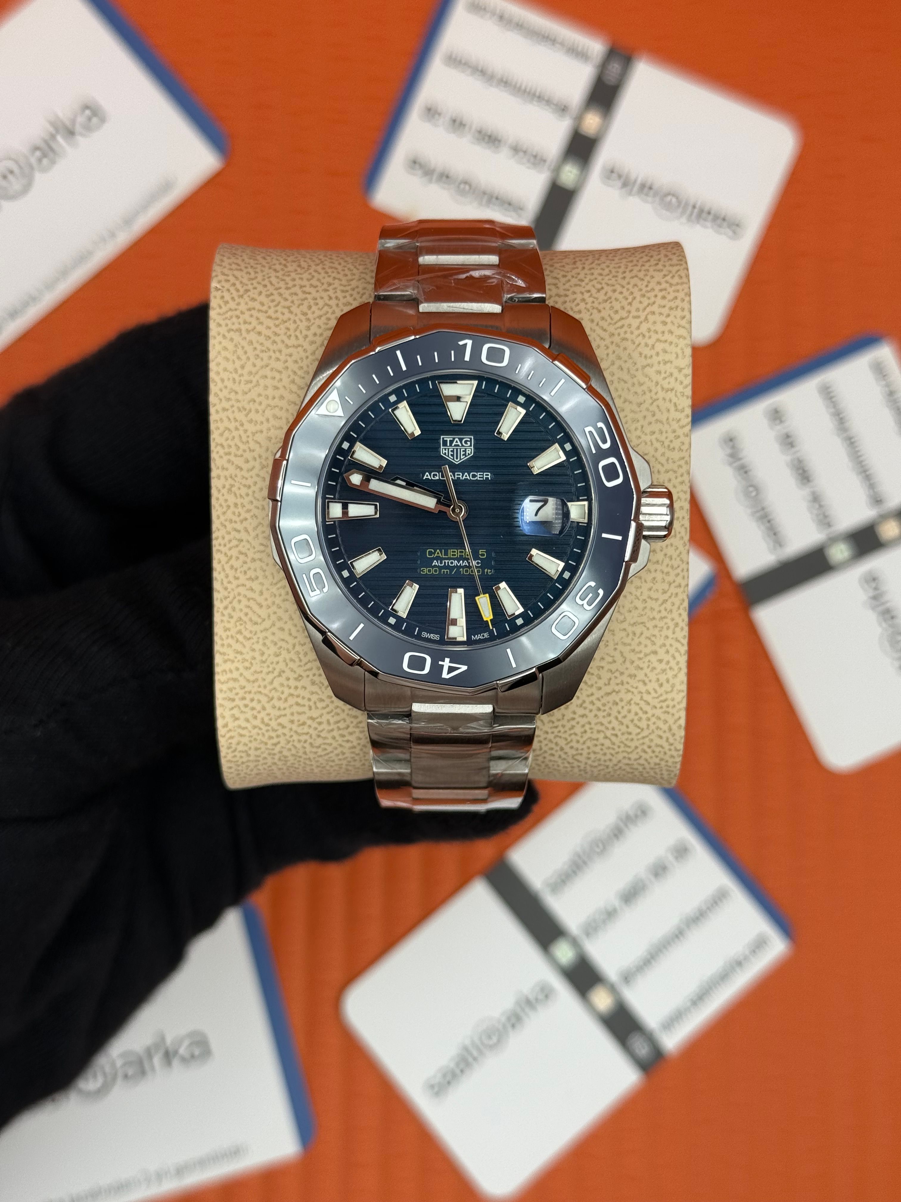 TAGHEUER GALİBRE 5 AQUARACER MAVİ KADRAN MAVİ BEZEL