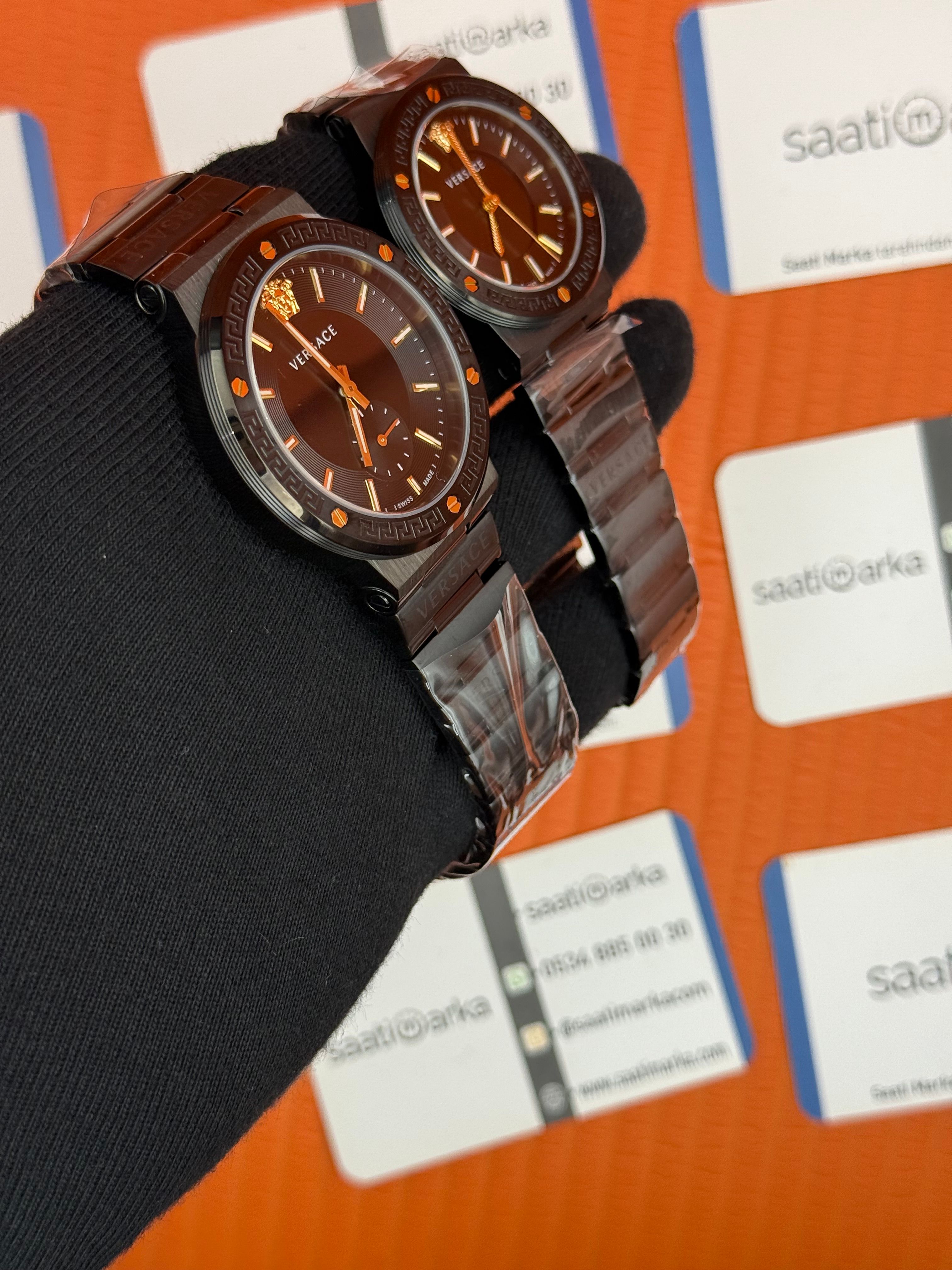 VERSACE çift kombini erkek 43mm kadın 35mm