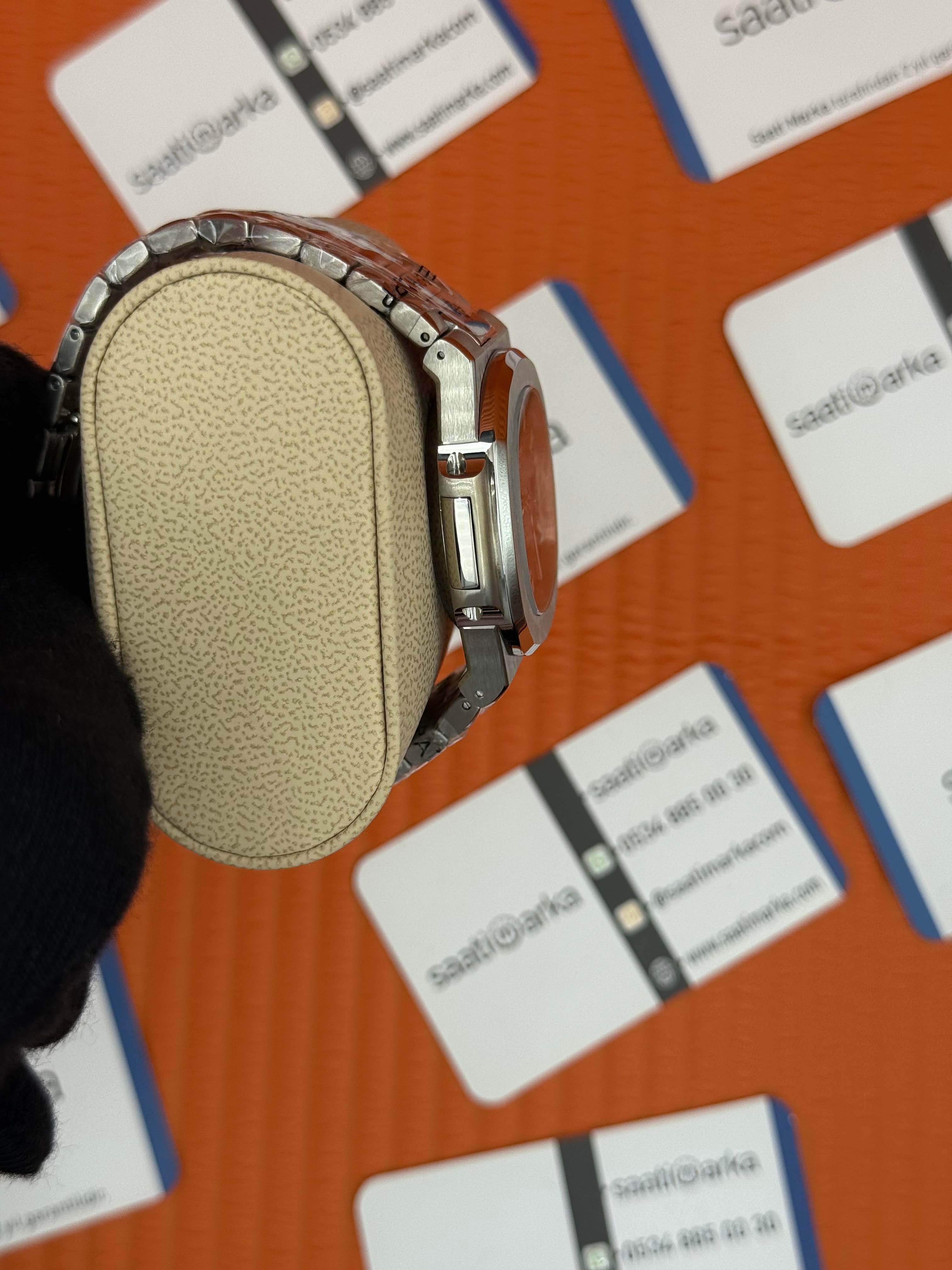 PATEK PHILIPPE BLACK DİLA SİLVER KASA-KORDON