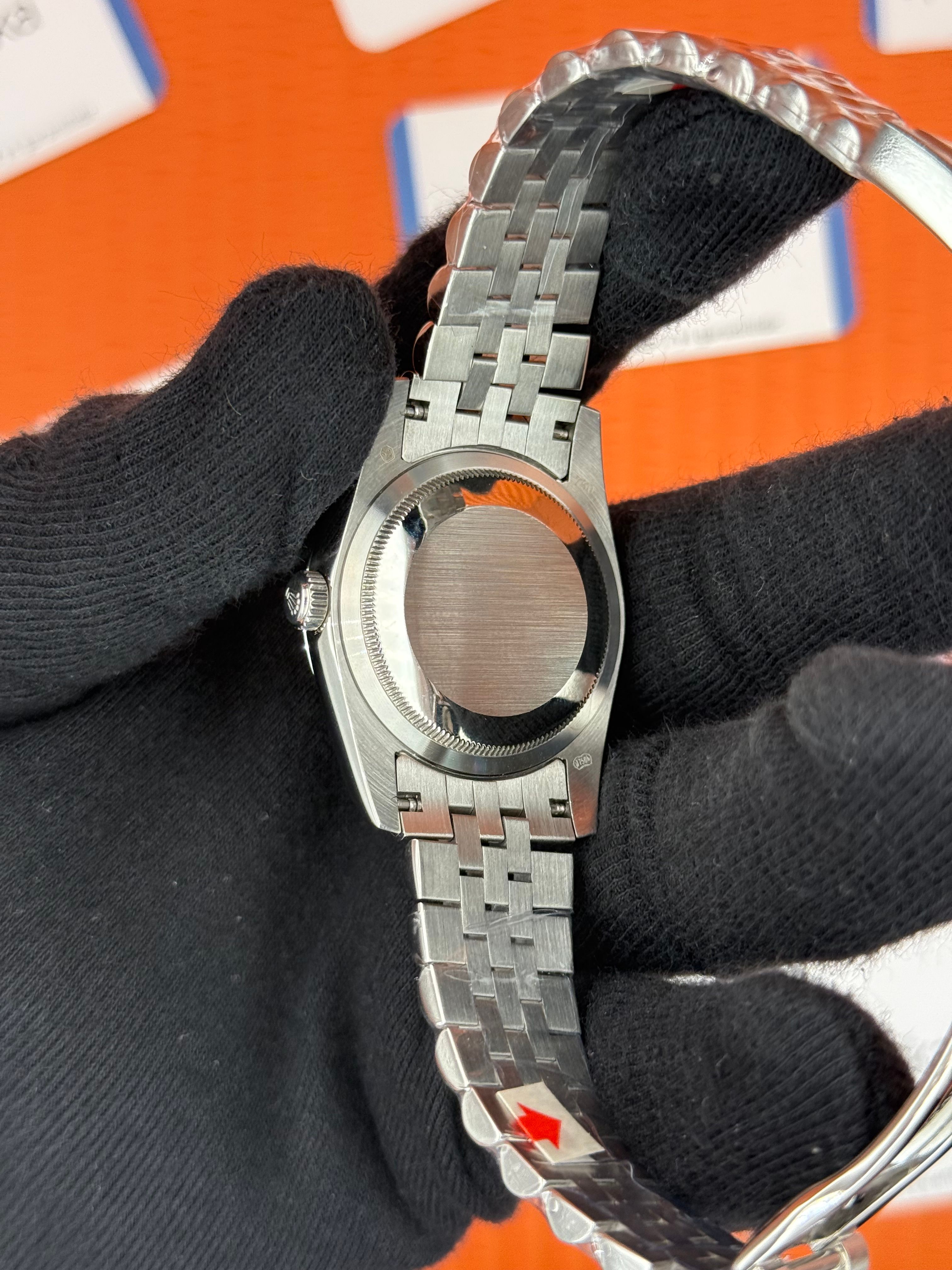 ROLEX datejust 36mm siyah kadran silver jubilee kordon 