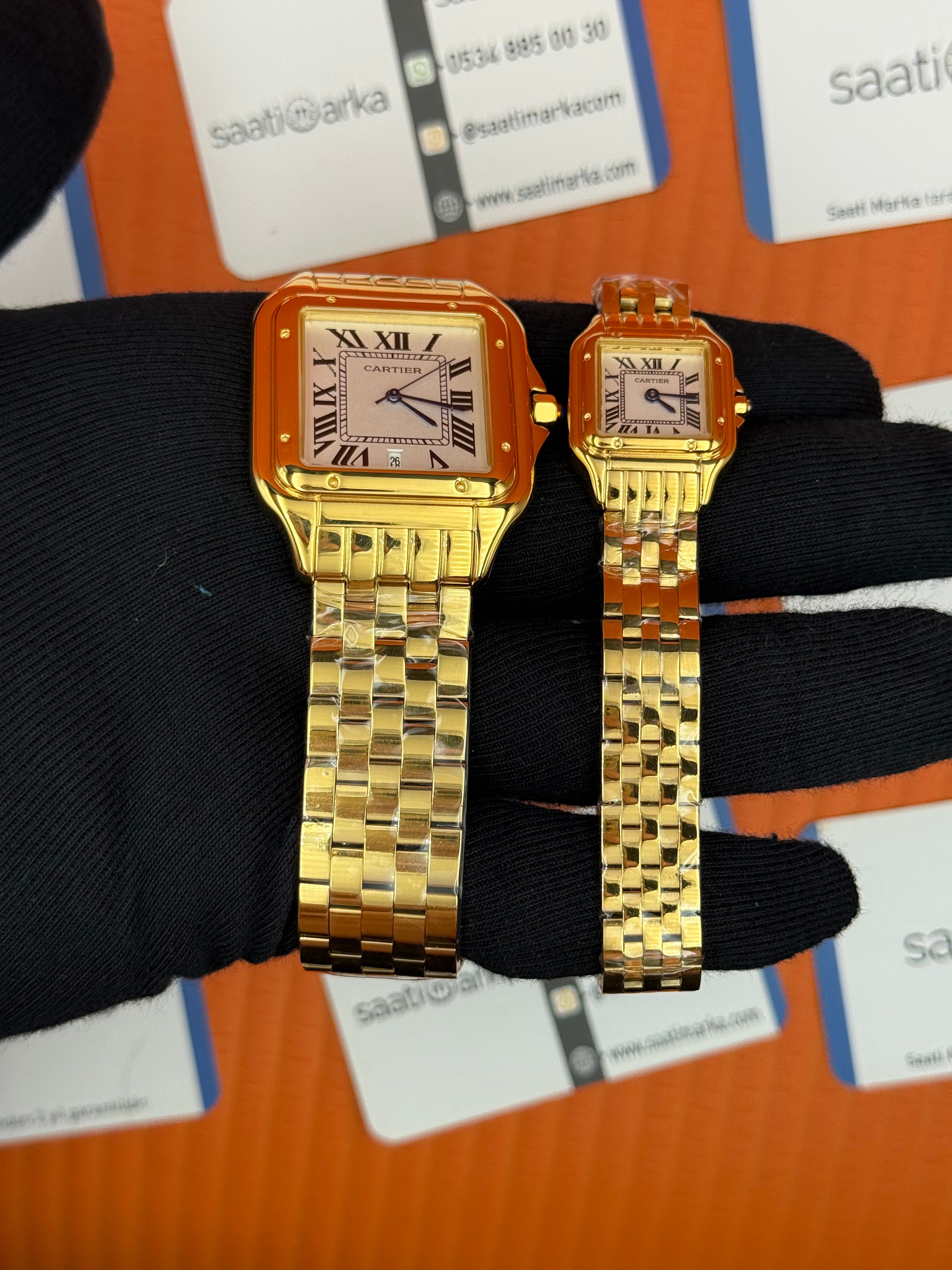 CARTİER panthere çift kombini erkek 42mm kadın 22mm