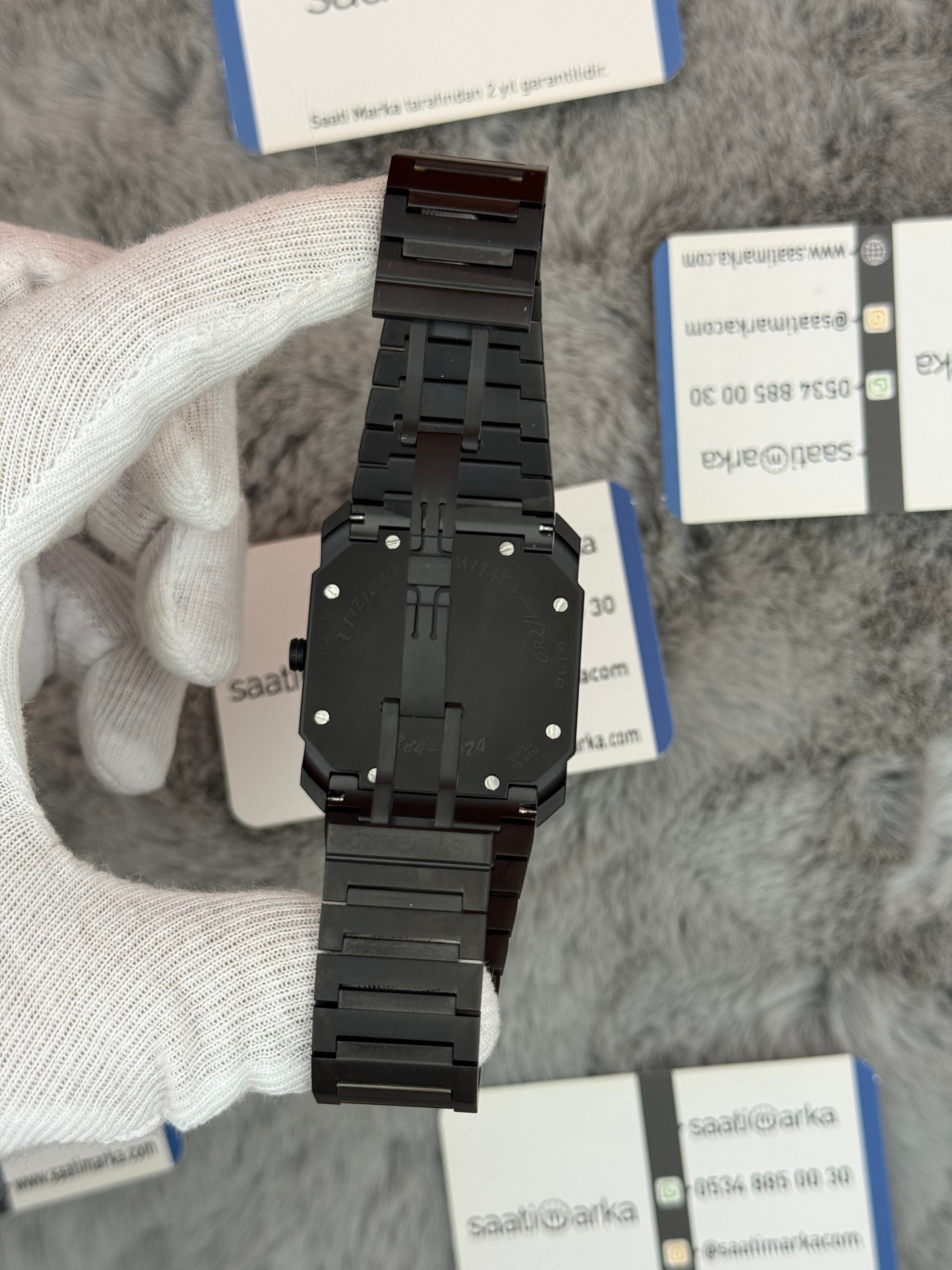 BVLGARİ octo 40mm dark black erkek kol saati