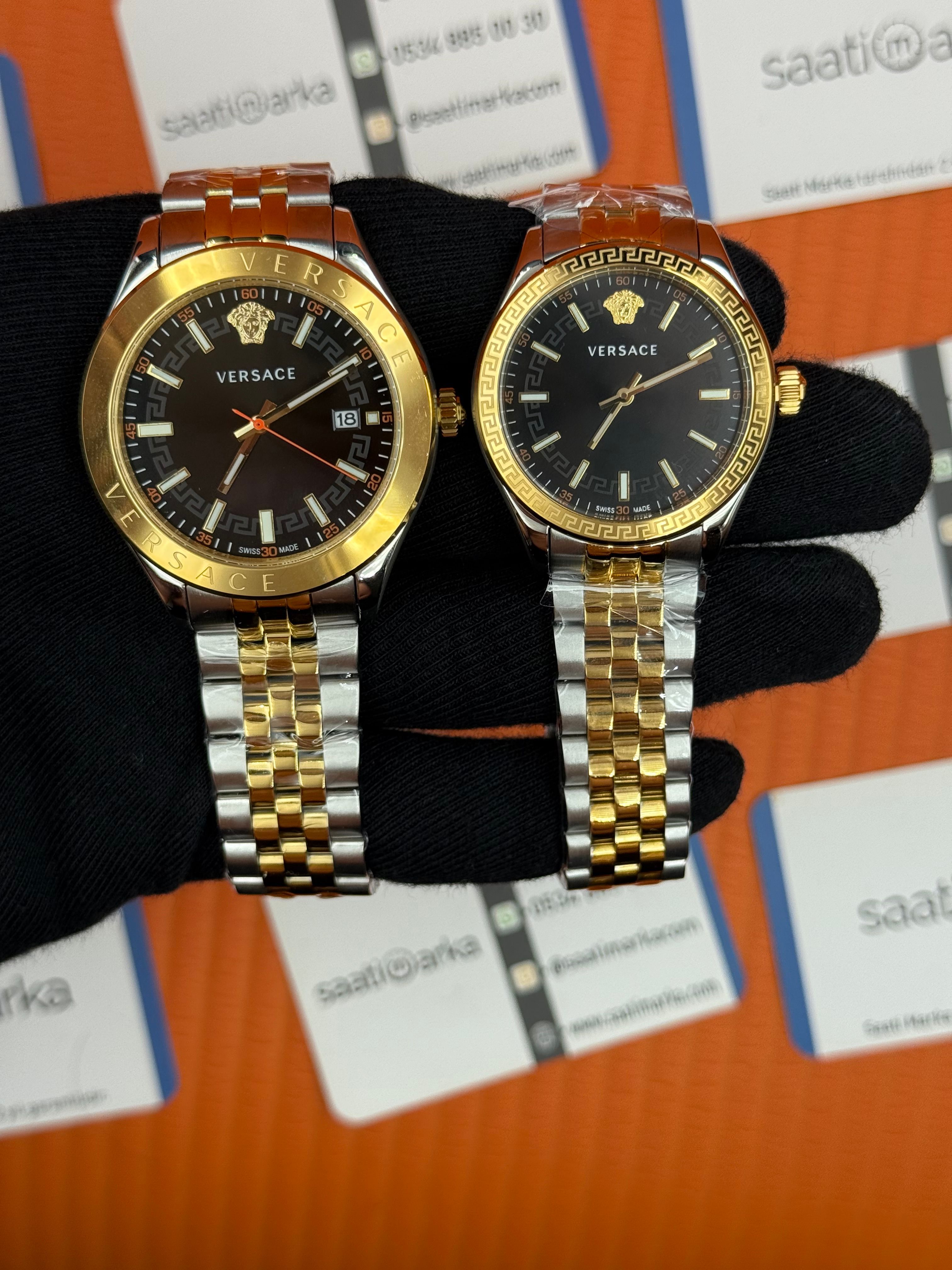 VERSACE çift kombini kadın 36mm erkek 42mm 