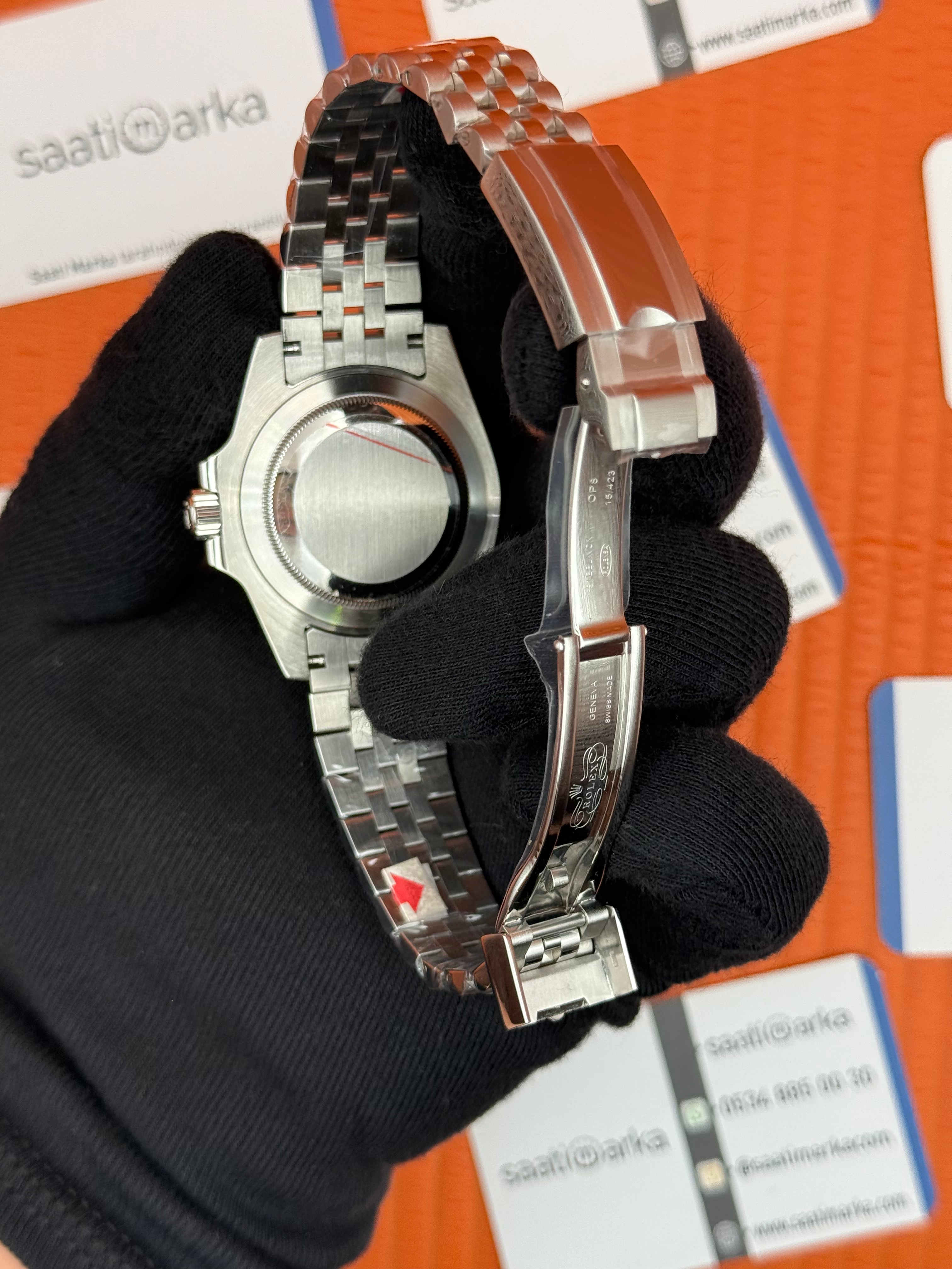 ROLEX Submariner jubilee silver kordon blue dial