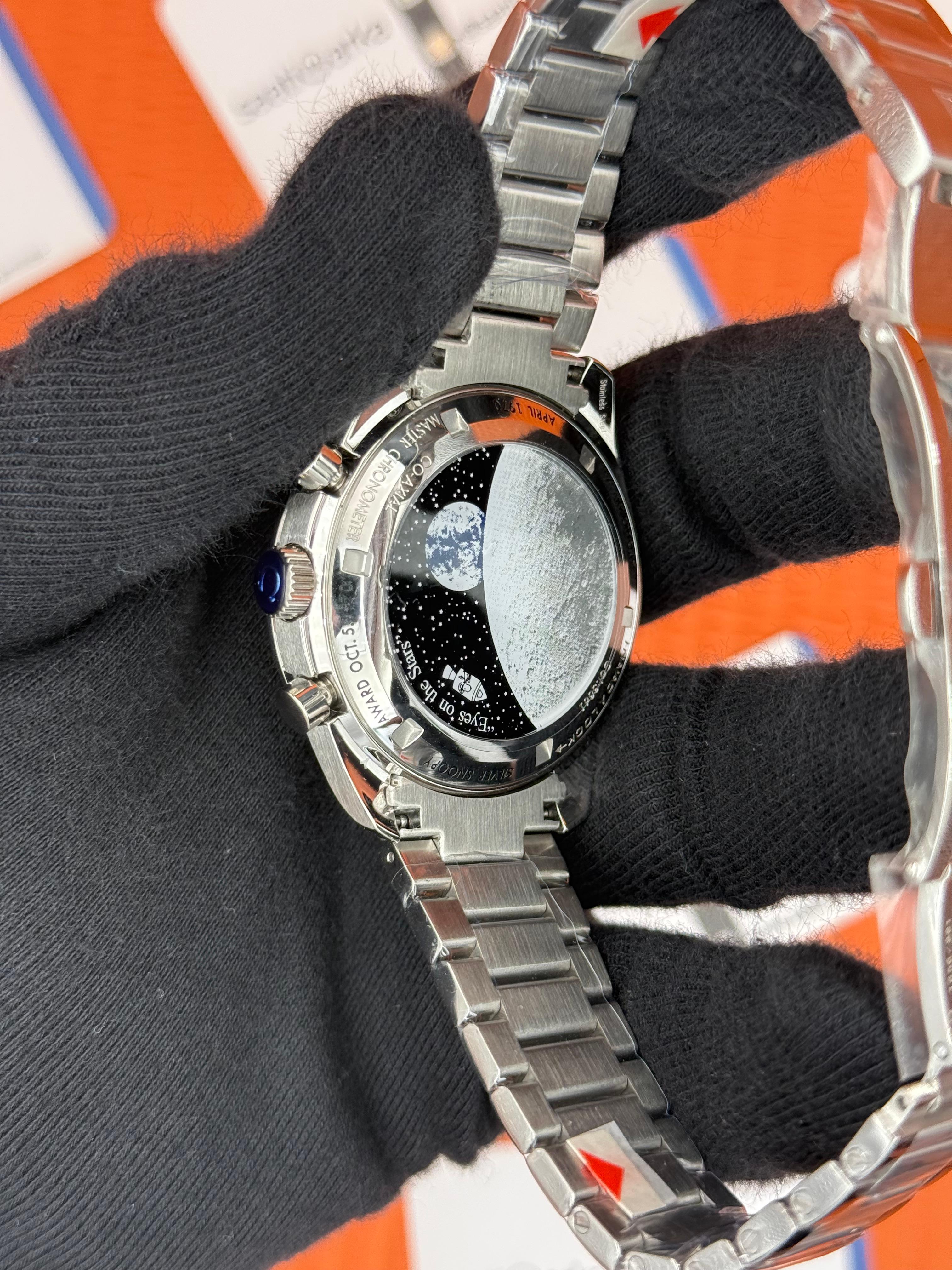 OMEGA SPEEDMASTER 50TH ANNIVERSARY BEYAZ SİYAH DETAYLI KADRAN SİYAH BEZEL 