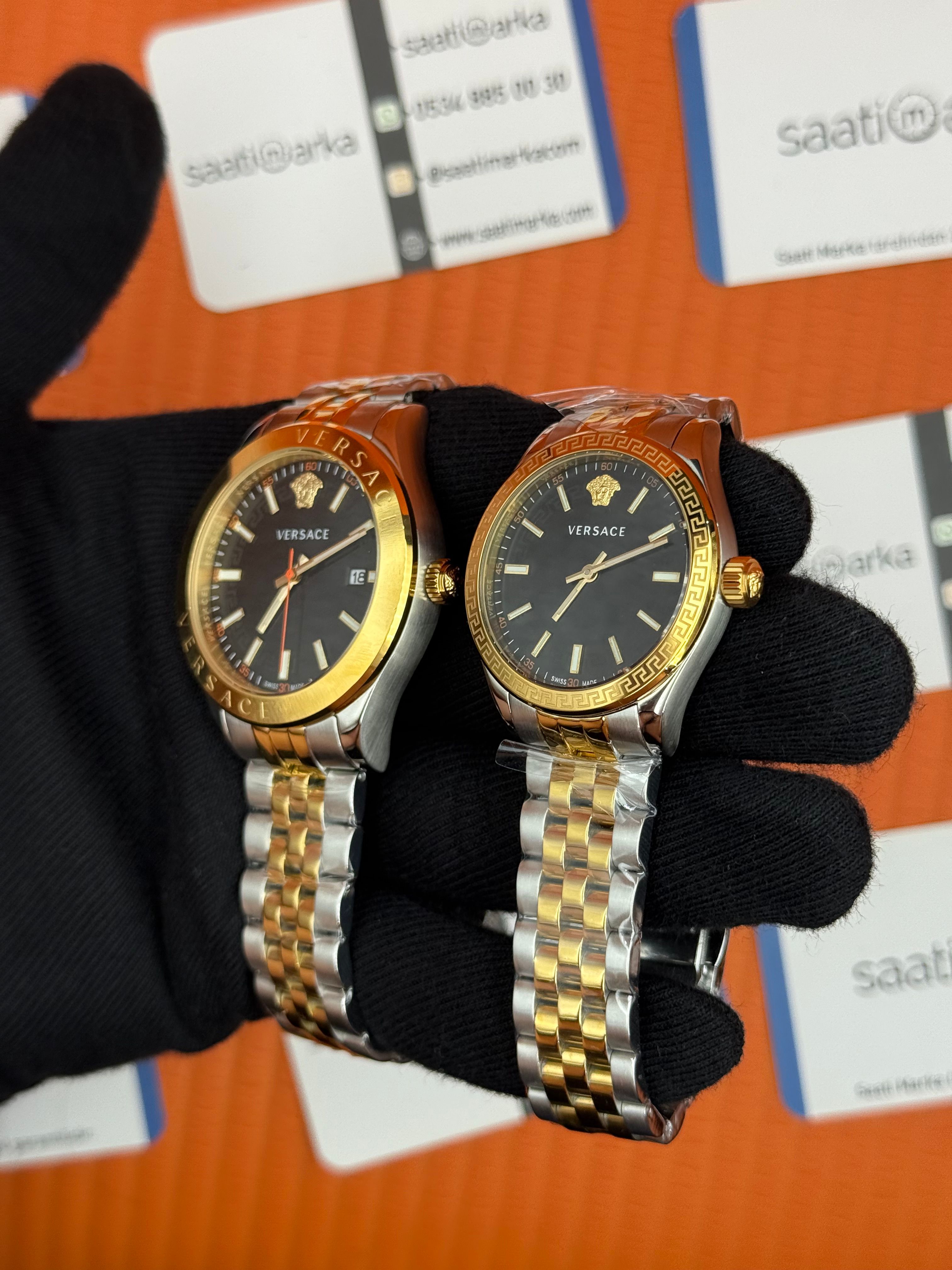 VERSACE çift kombini kadın 36mm erkek 42mm 