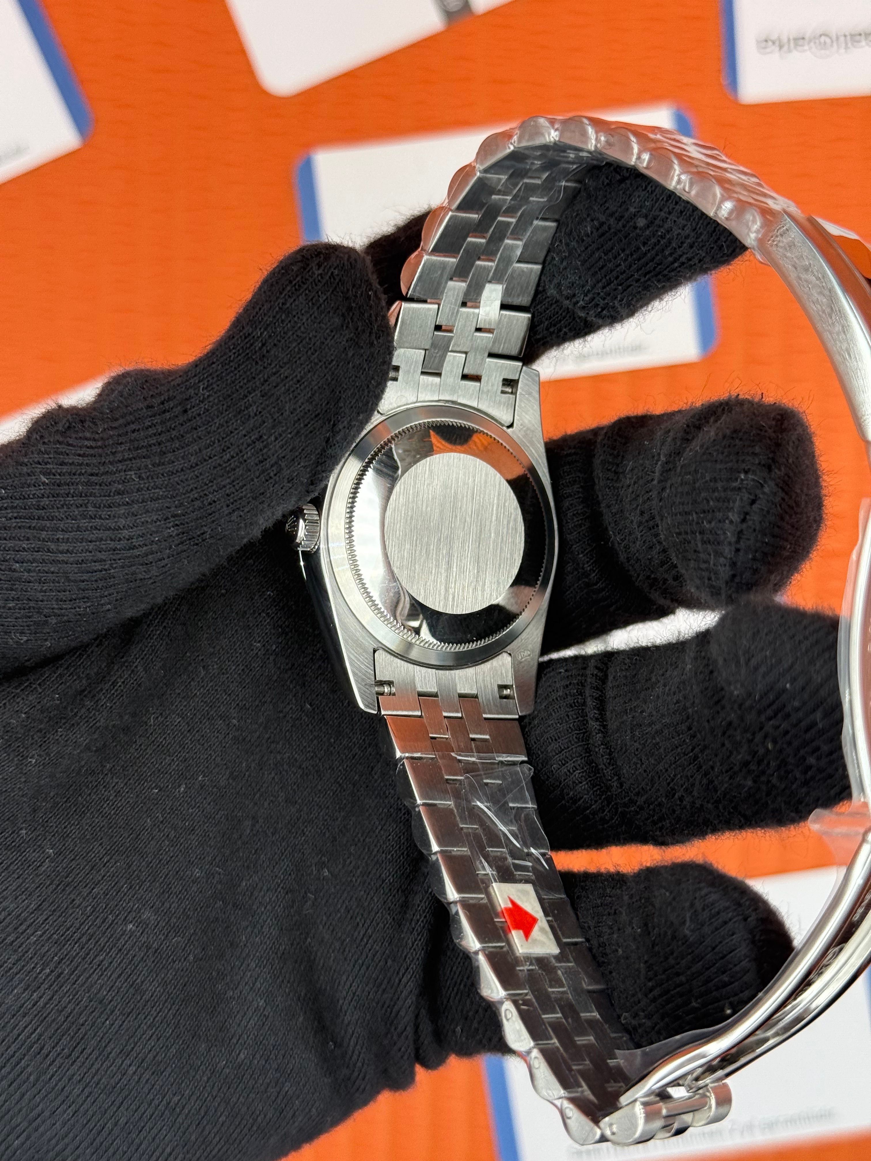 ROLEX datejust 36mm gri kadran silver jubilee kordon